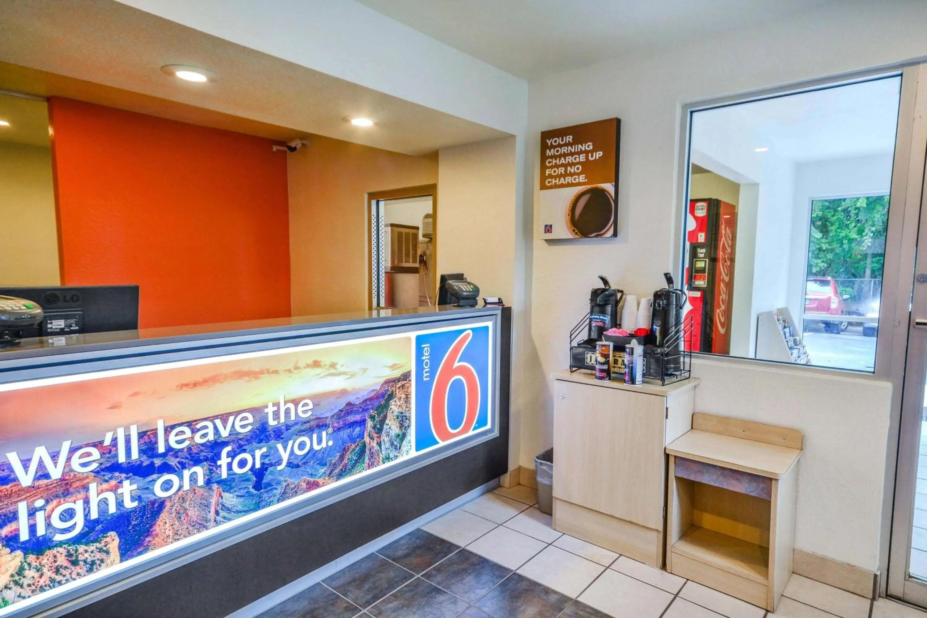 Lobby or reception in Motel 6-Huntsville, TX