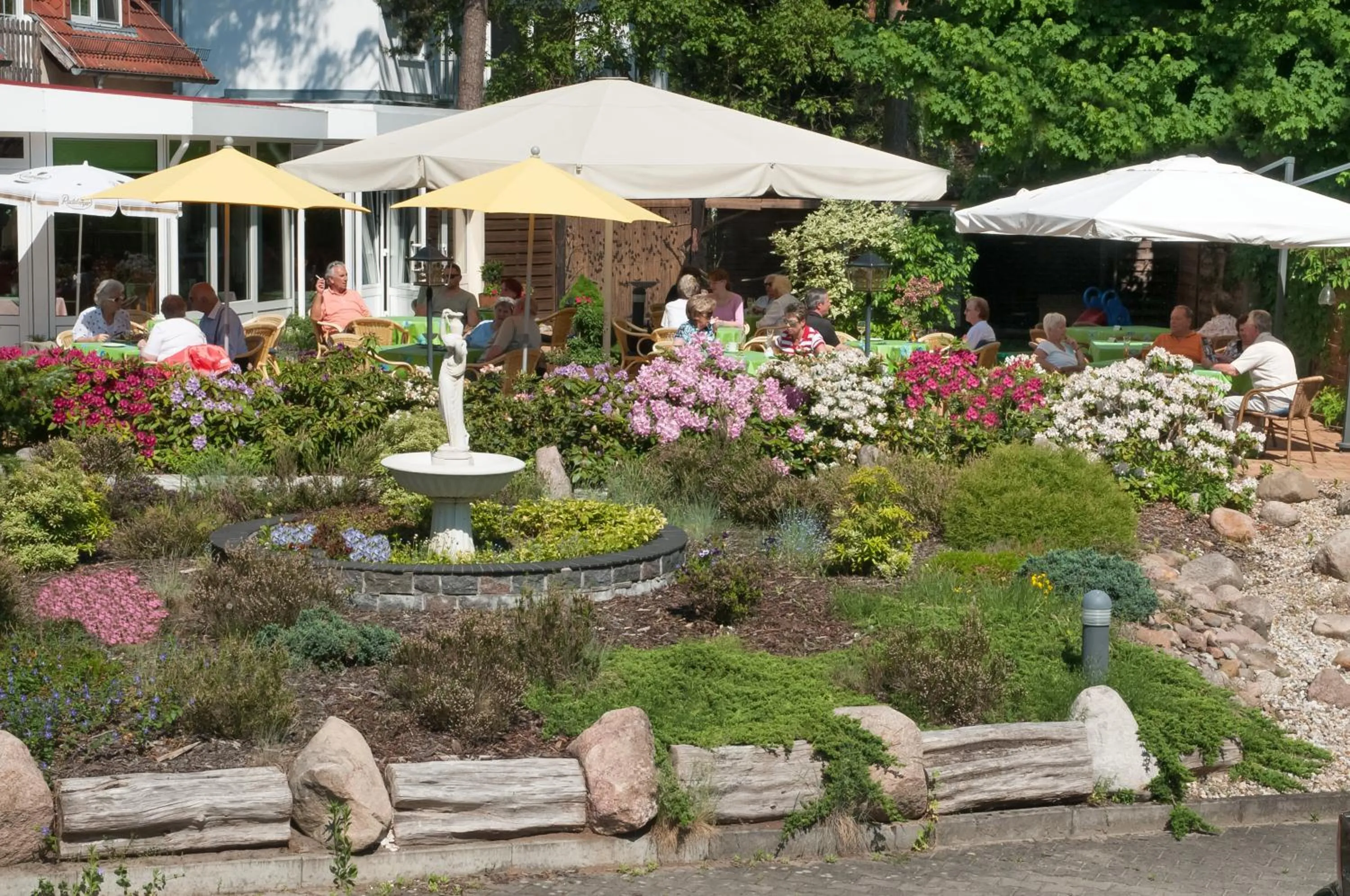 Garden view in Hotel "Am Werl"
