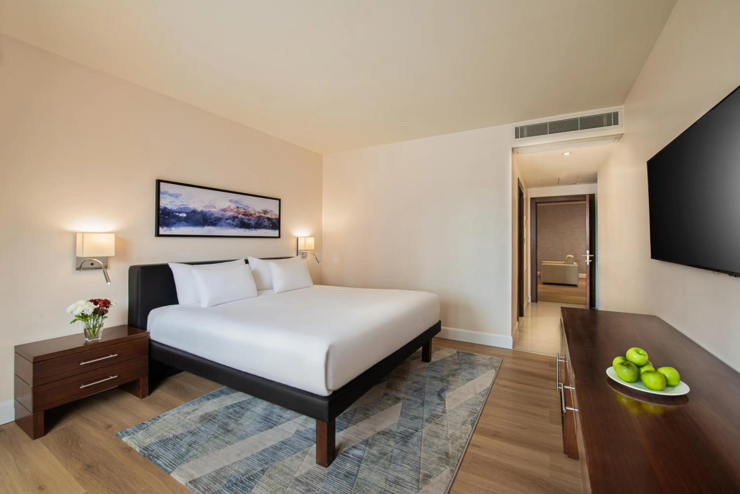 TV and multimedia, Bed in Novotel Suites Riyadh Olaya