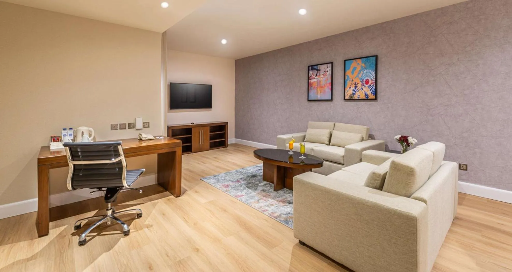 Living room in Novotel Suites Riyadh Olaya