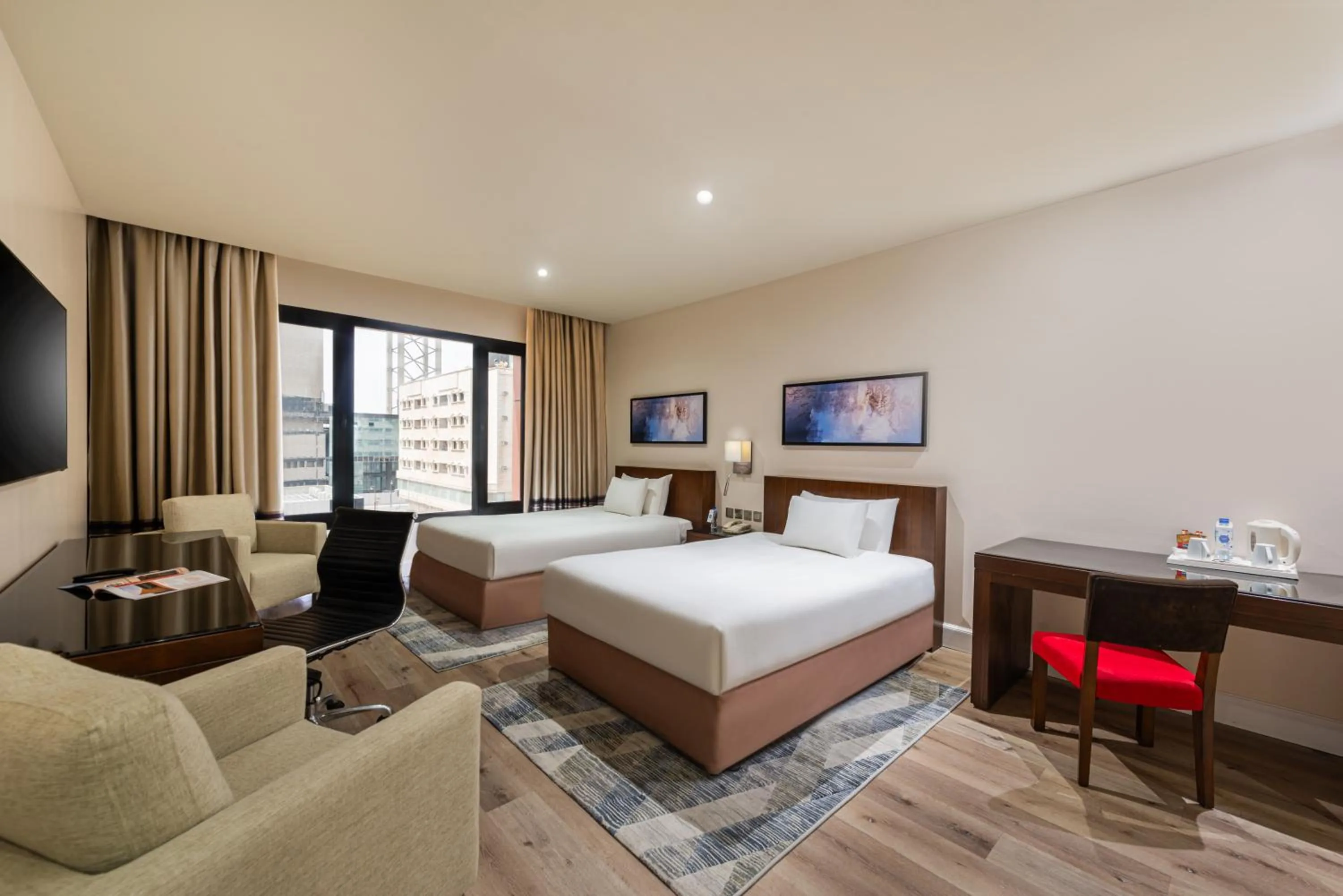 TV and multimedia, Bed in Novotel Suites Riyadh Olaya