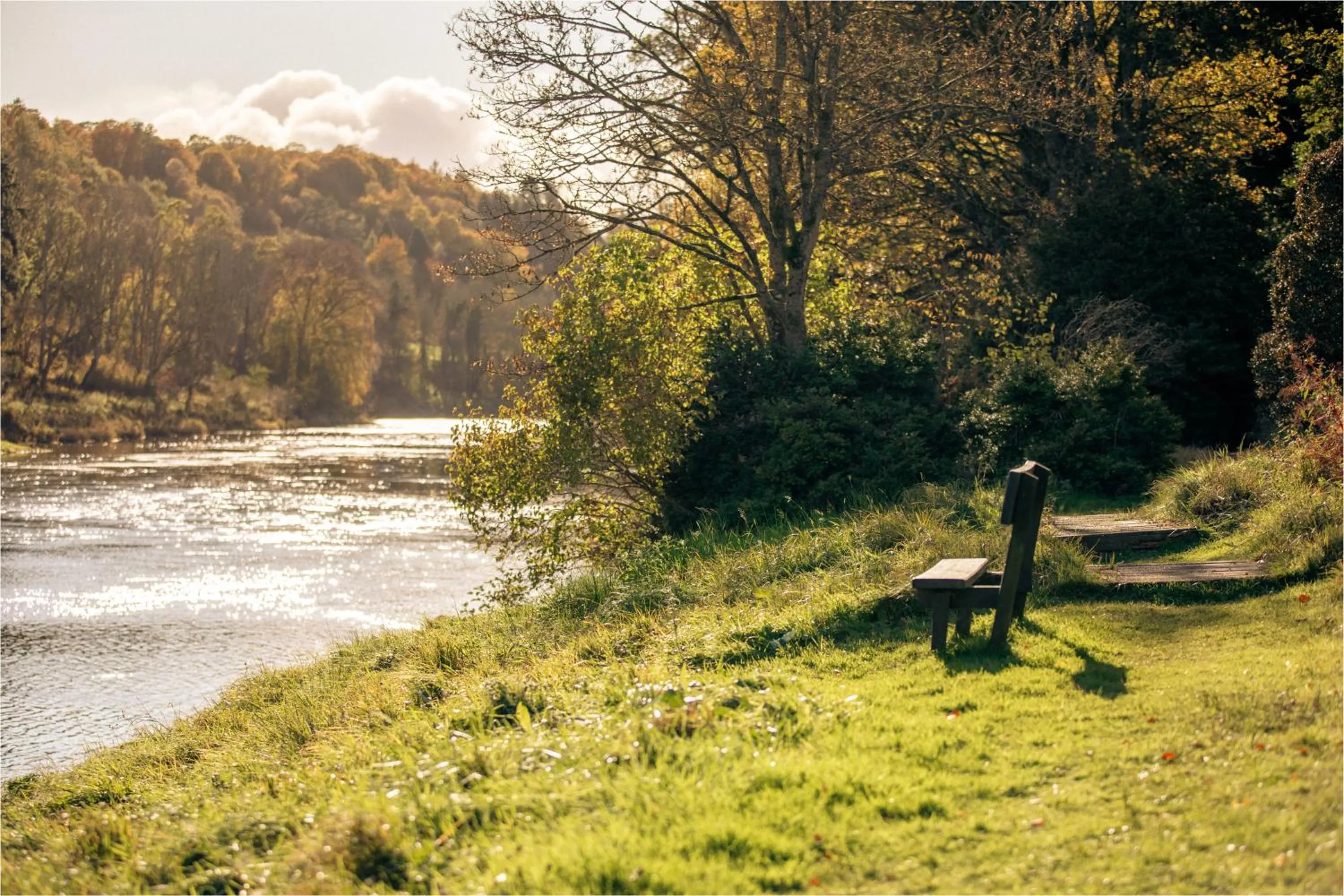 River view in Ballathie House Hotel