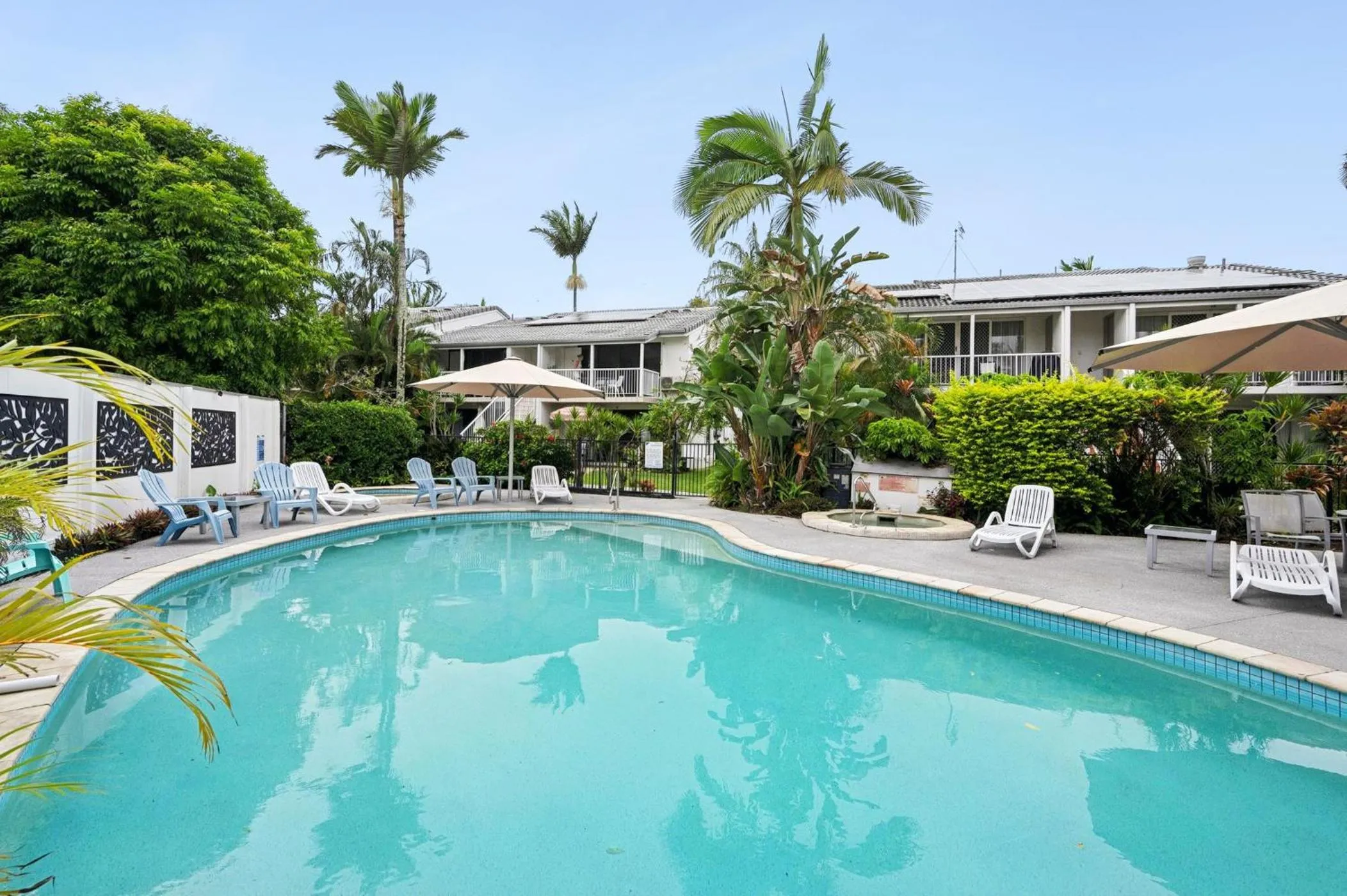 Pool view in Noosa Keys Apartments