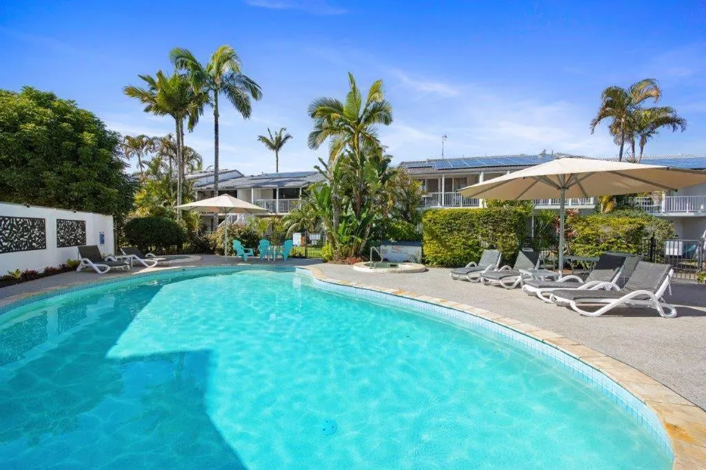 Pool view in Noosa Keys Apartments