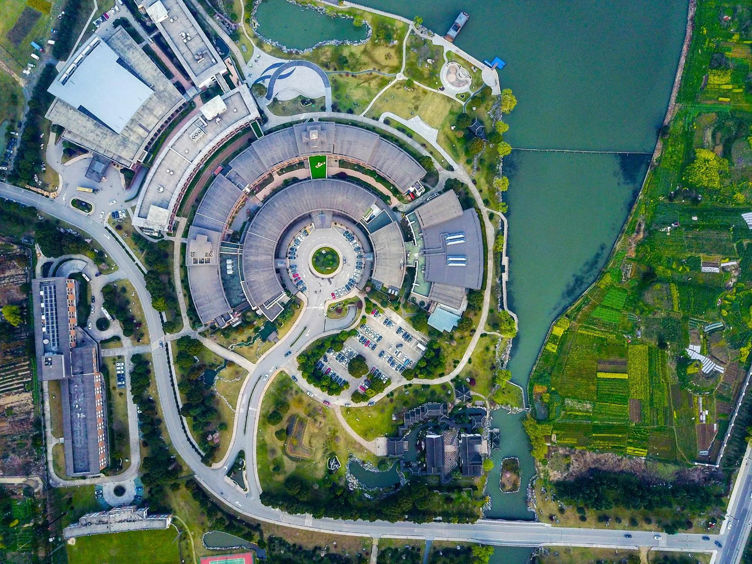 Bird's eye view in Suzhou Tongli Lake View Hotel