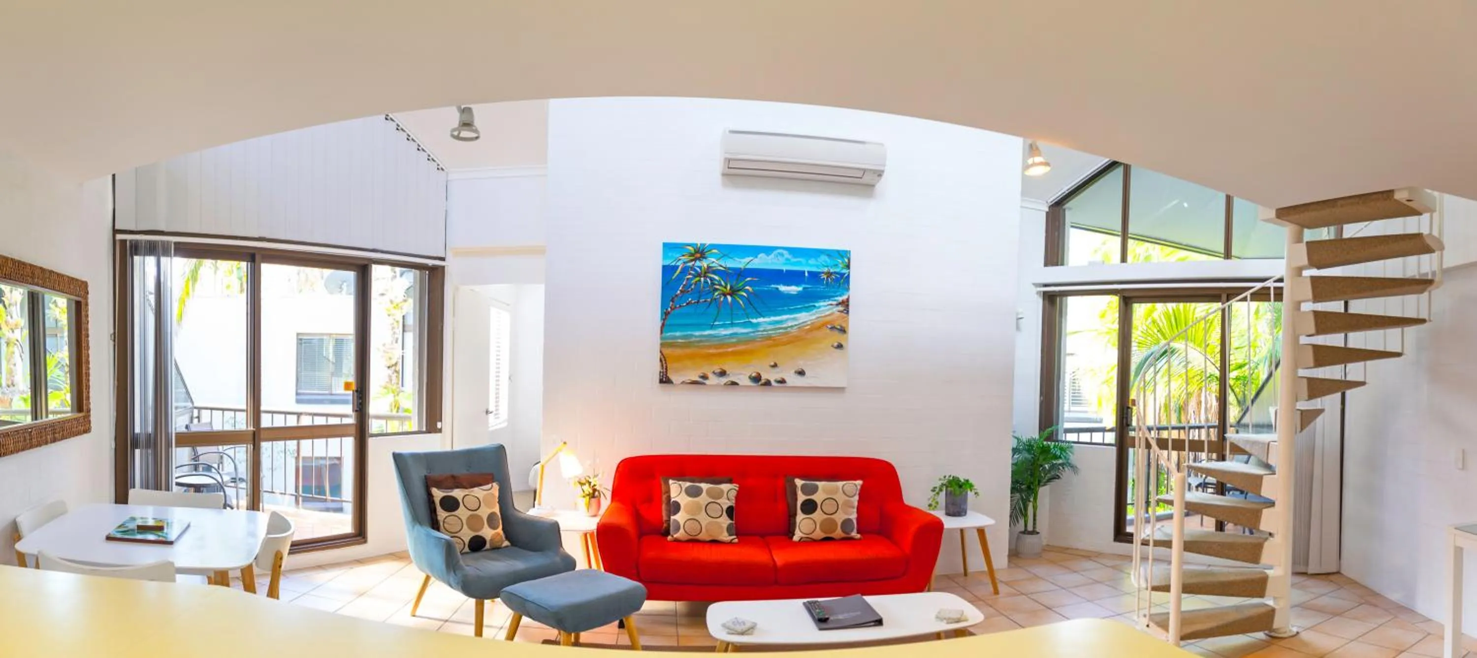 Living room in Ocean Breeze Resort