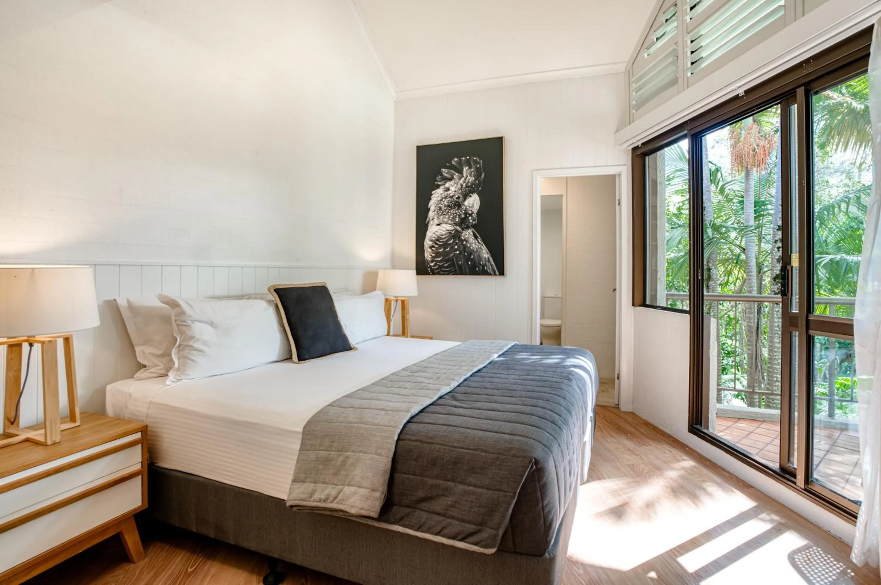 Bed in Ocean Breeze Resort