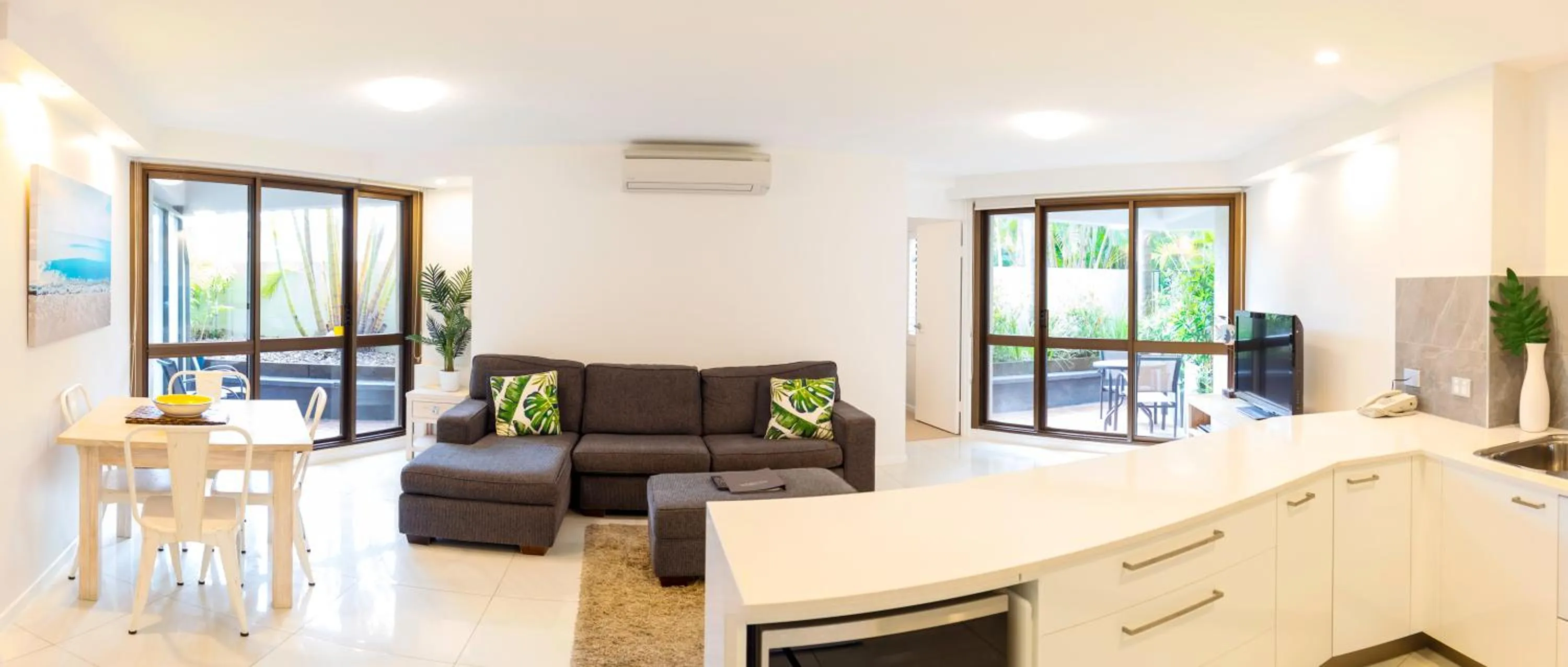 Living room in Ocean Breeze Resort