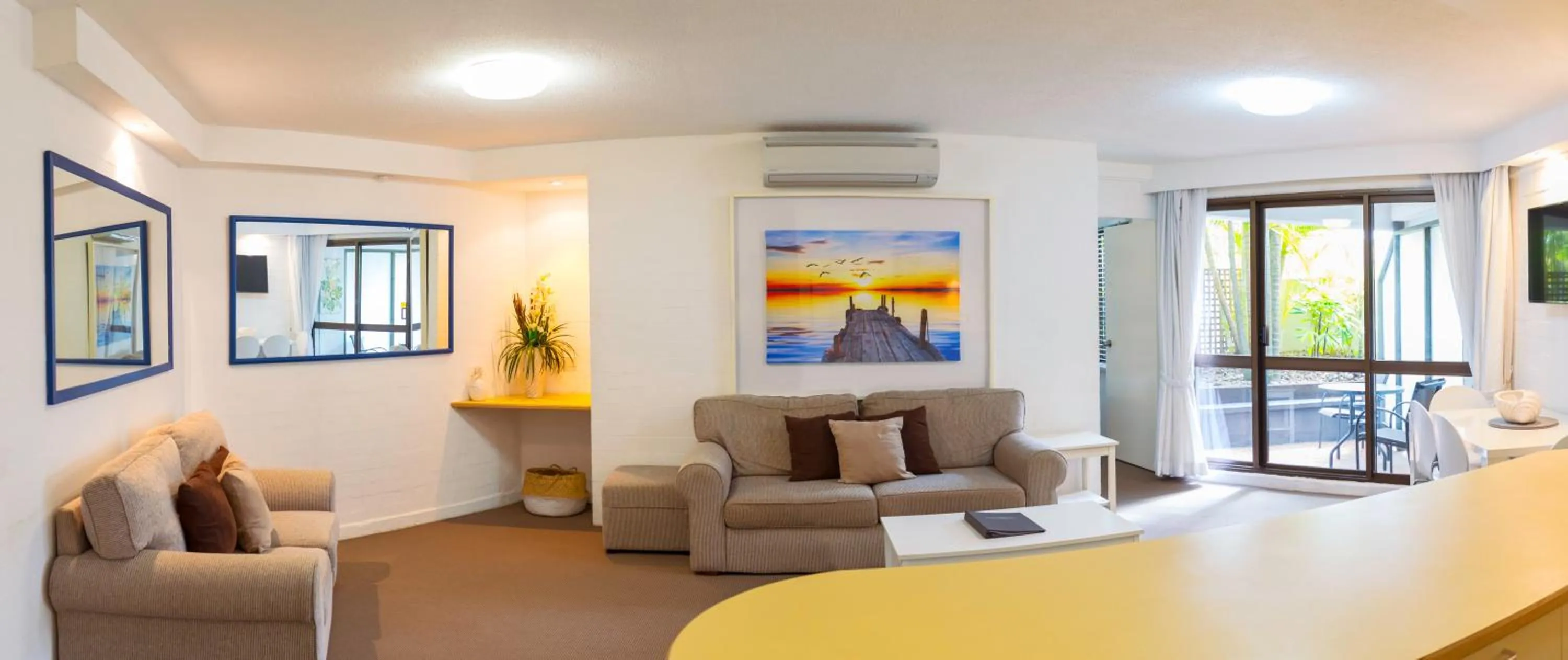 Living room in Ocean Breeze Resort