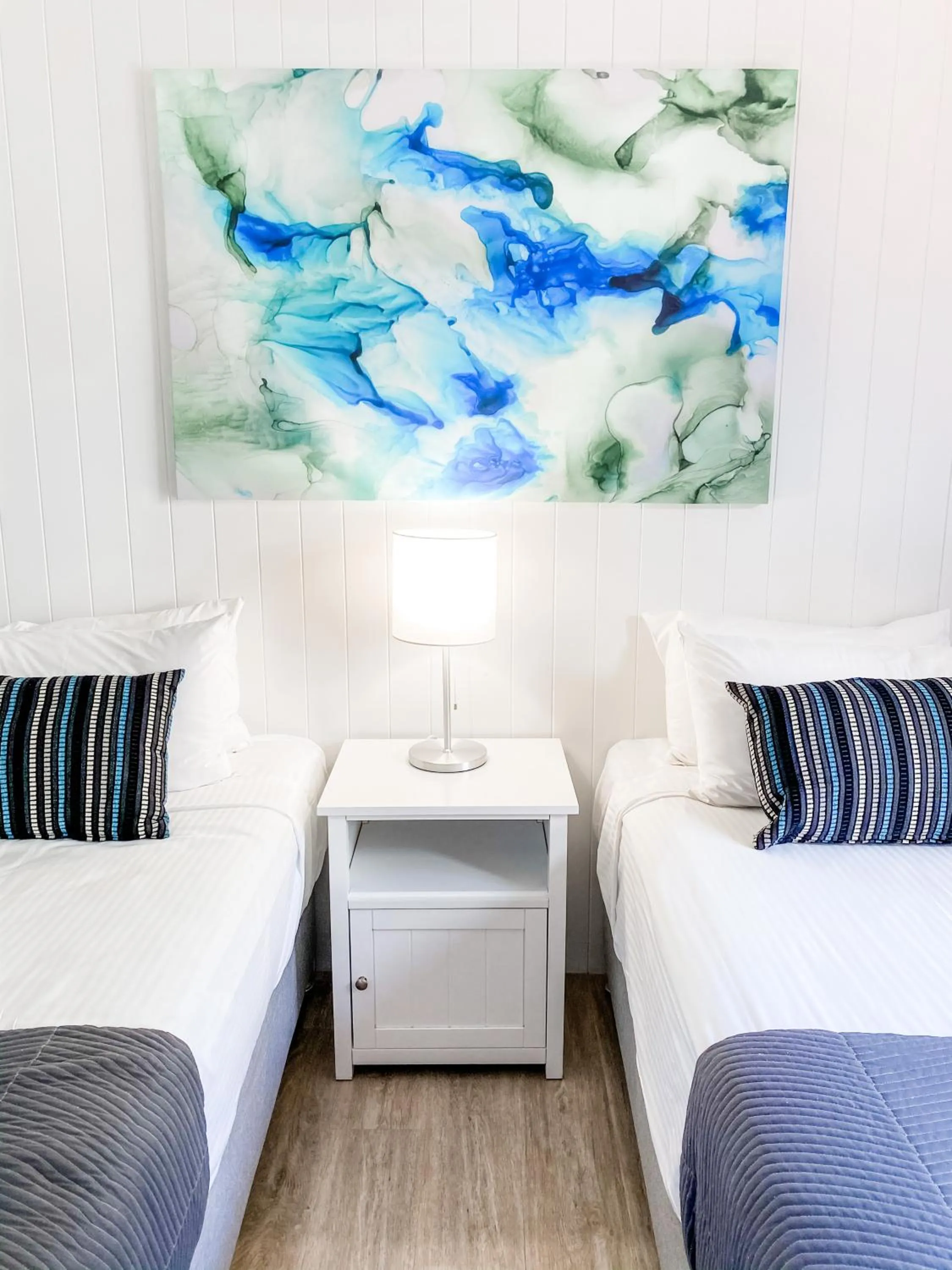 Bed in Ocean Breeze Resort