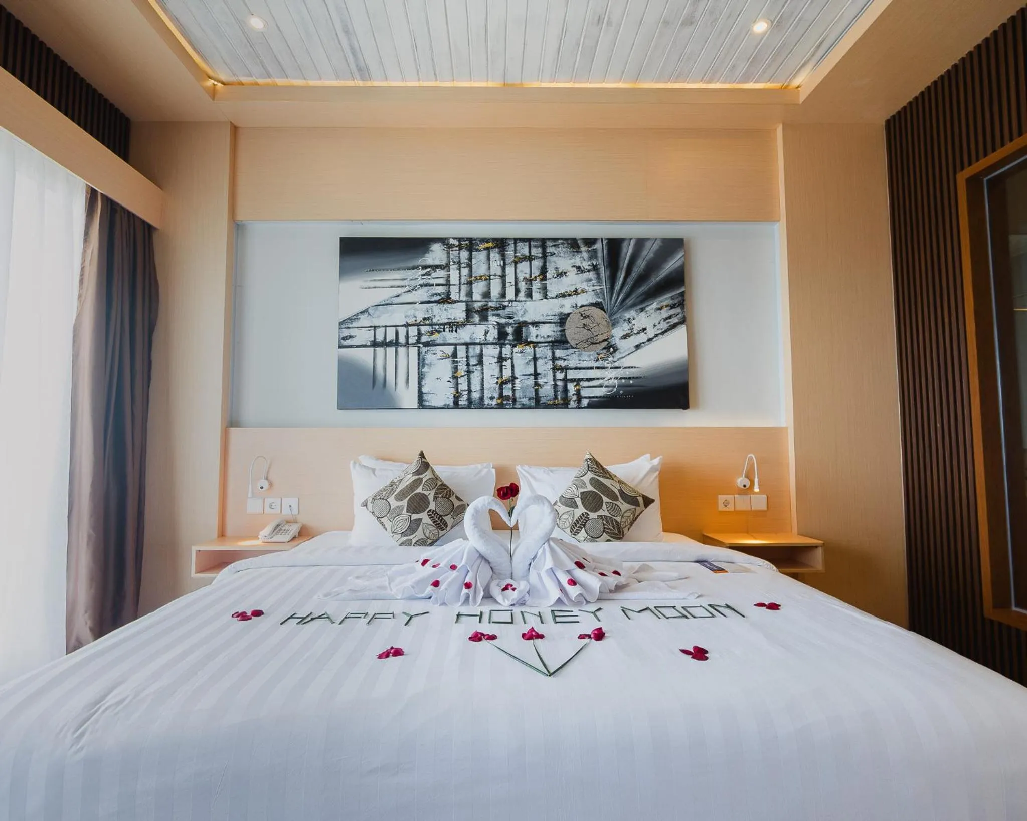 Bed in The Angkal Resort