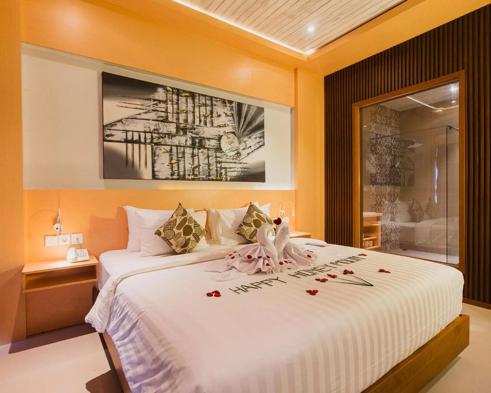 Bed in The Angkal Resort