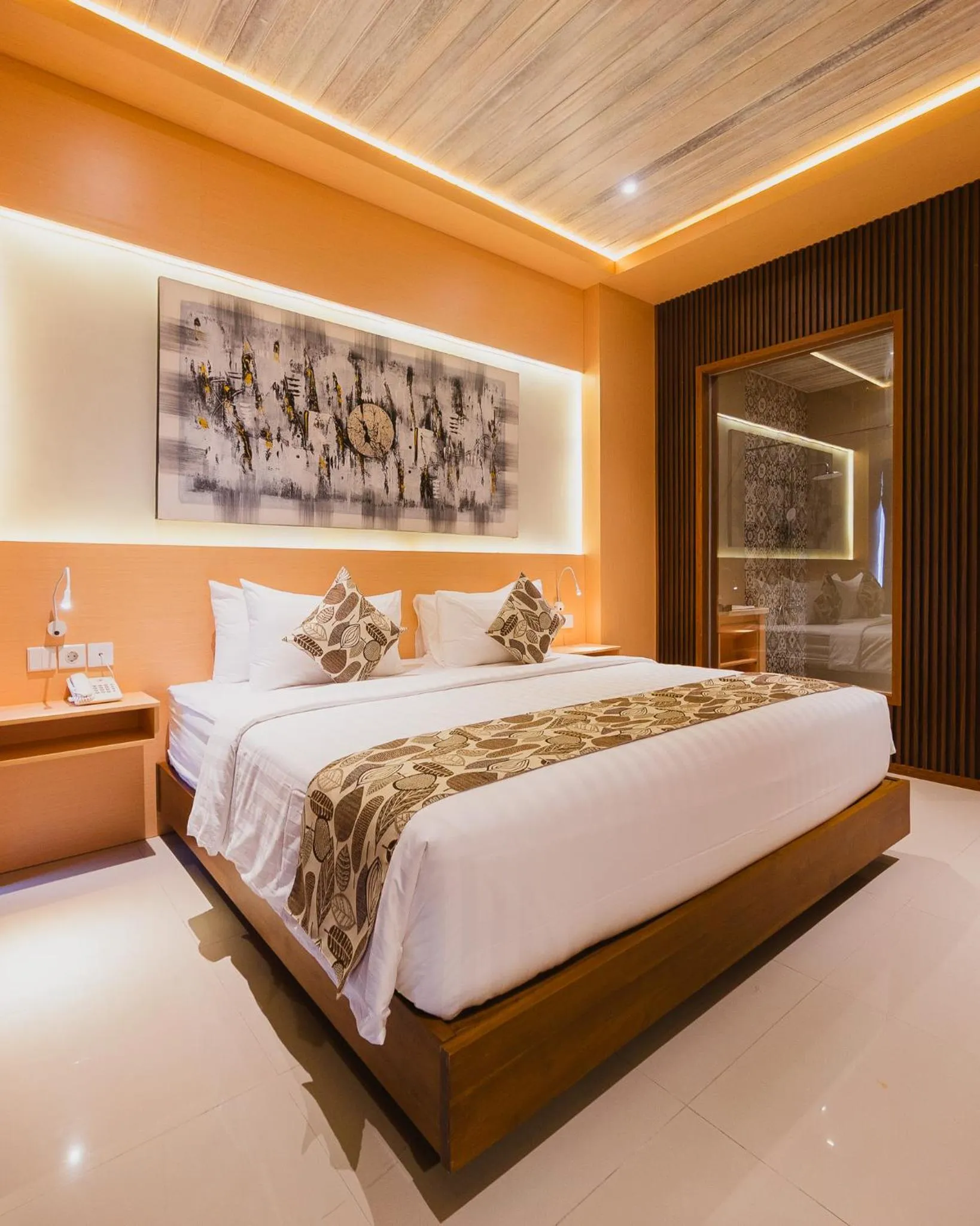 Bed in The Angkal Resort