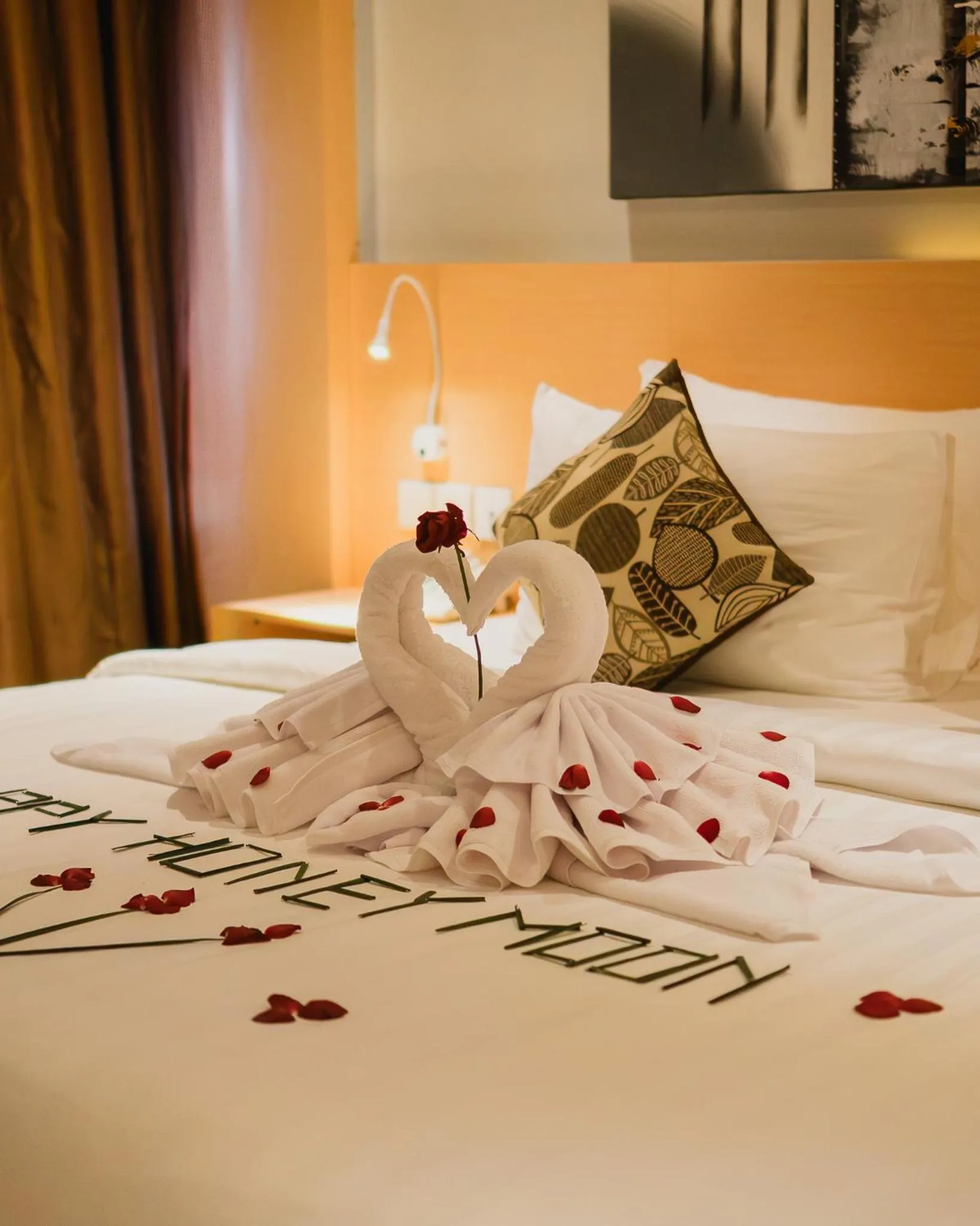 Bed in The Angkal Resort