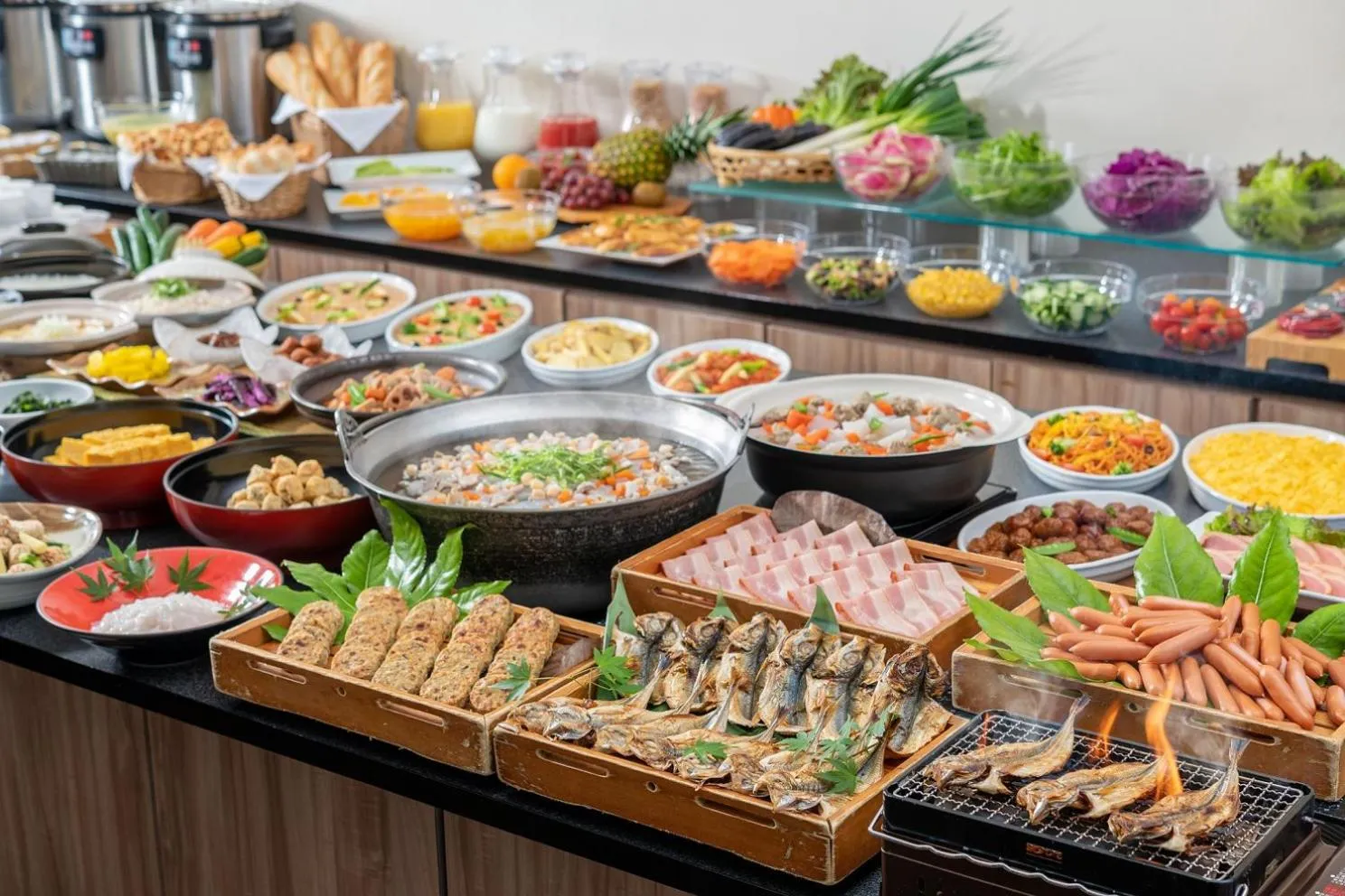 Buffet breakfast in Shirahama Ocean Resort