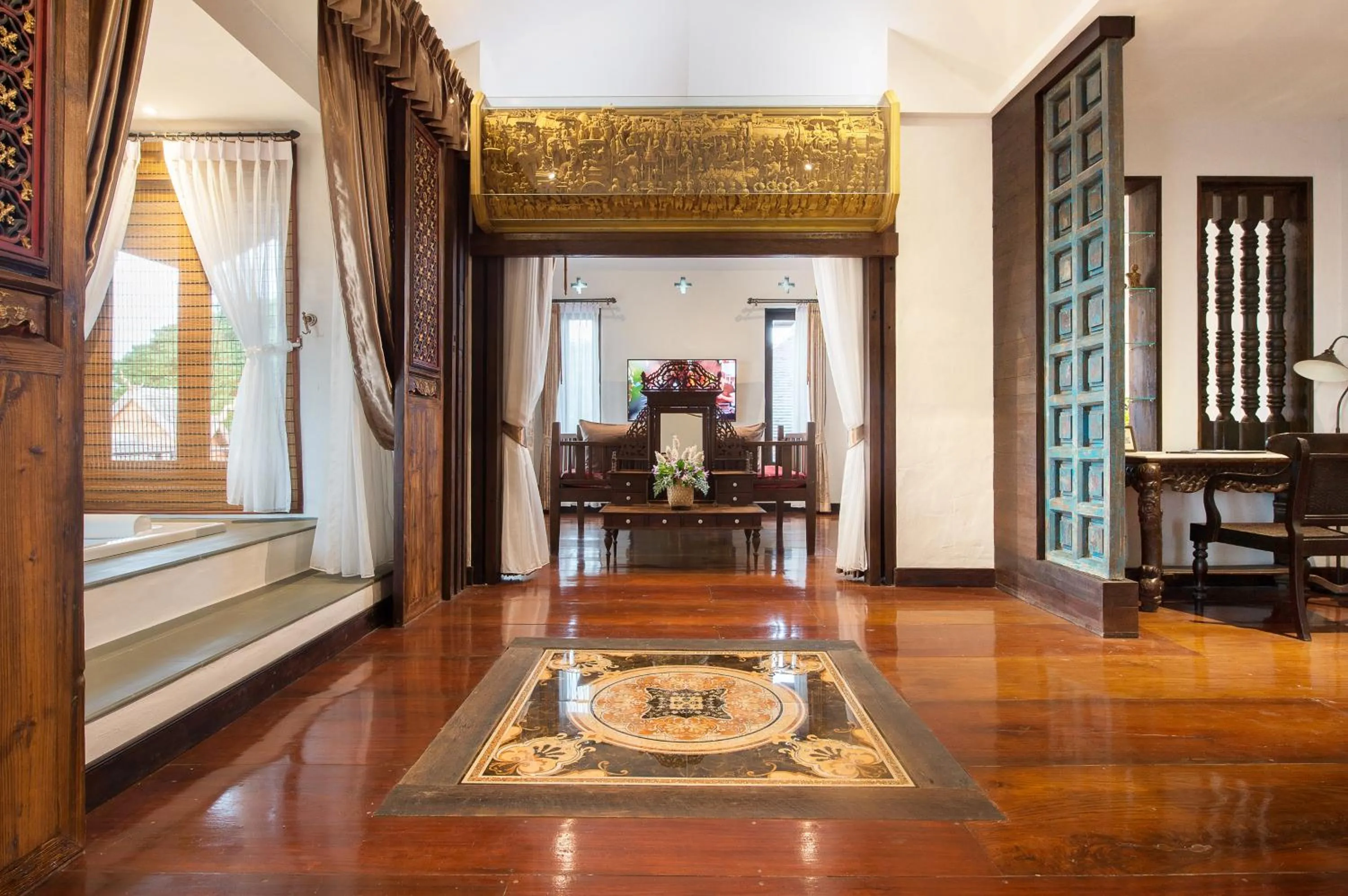 Decorative detail in Shinnabhura Historic Boutique Hotel