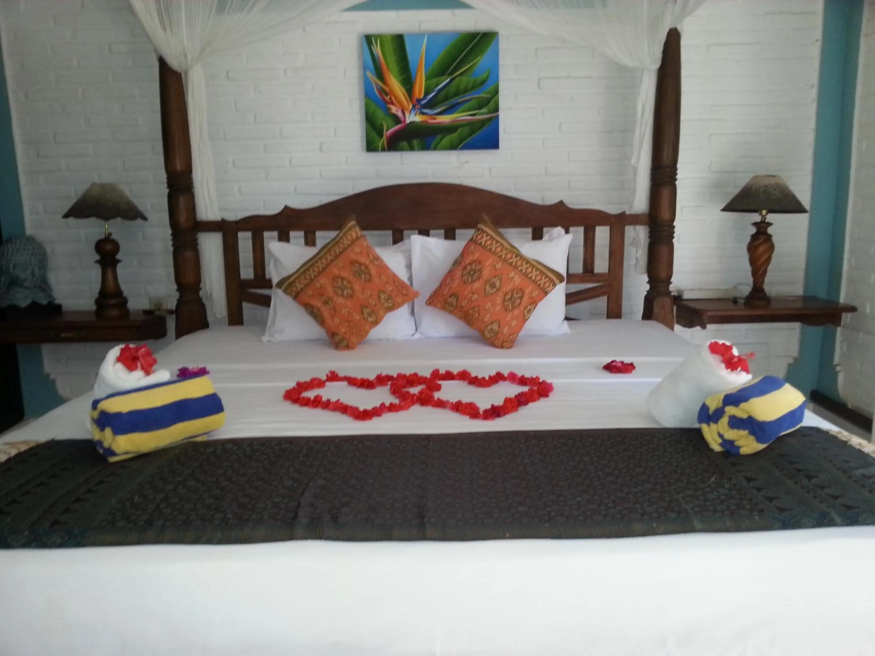 Bedroom, Bed in Puri Oka Beach Bungalows