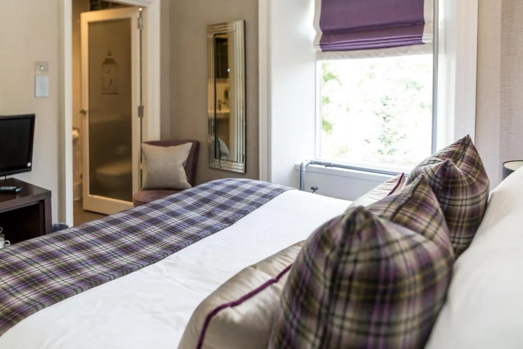 Bed in The Dowans Hotel of Speyside