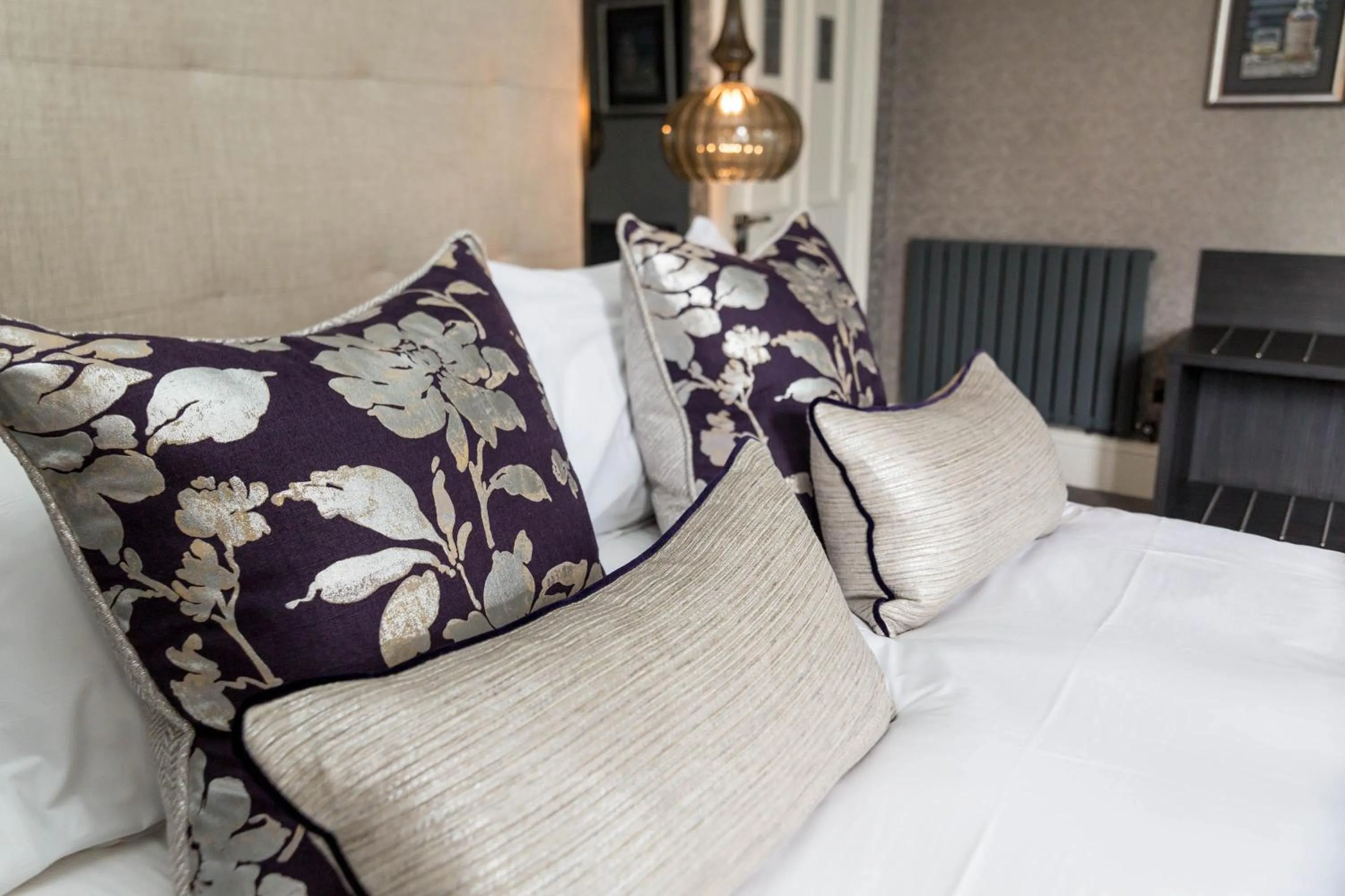 Bed in The Dowans Hotel of Speyside