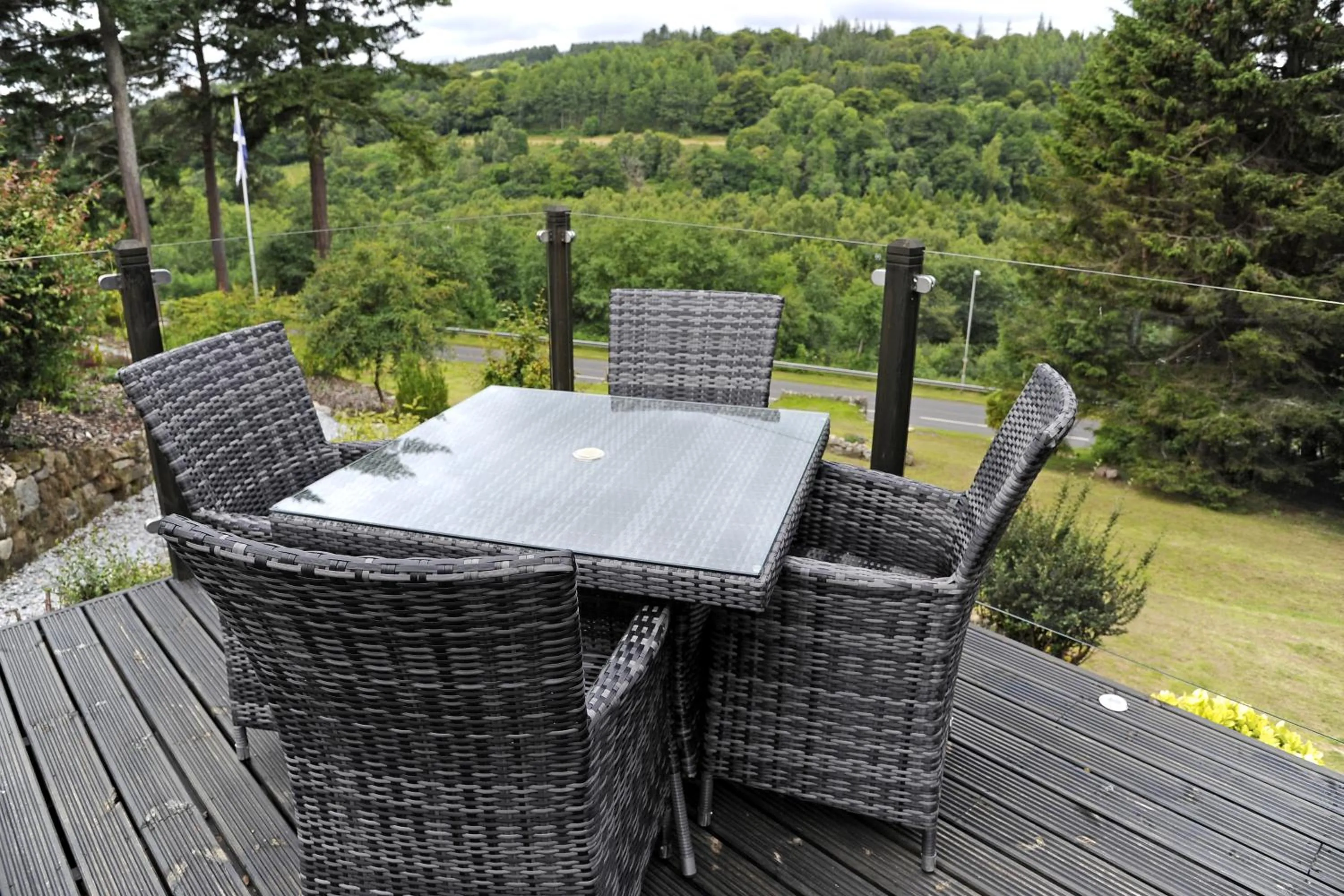 Patio in The Dowans Hotel of Speyside