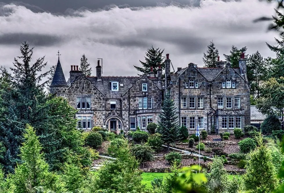 Facade/entrance in The Dowans Hotel of Speyside