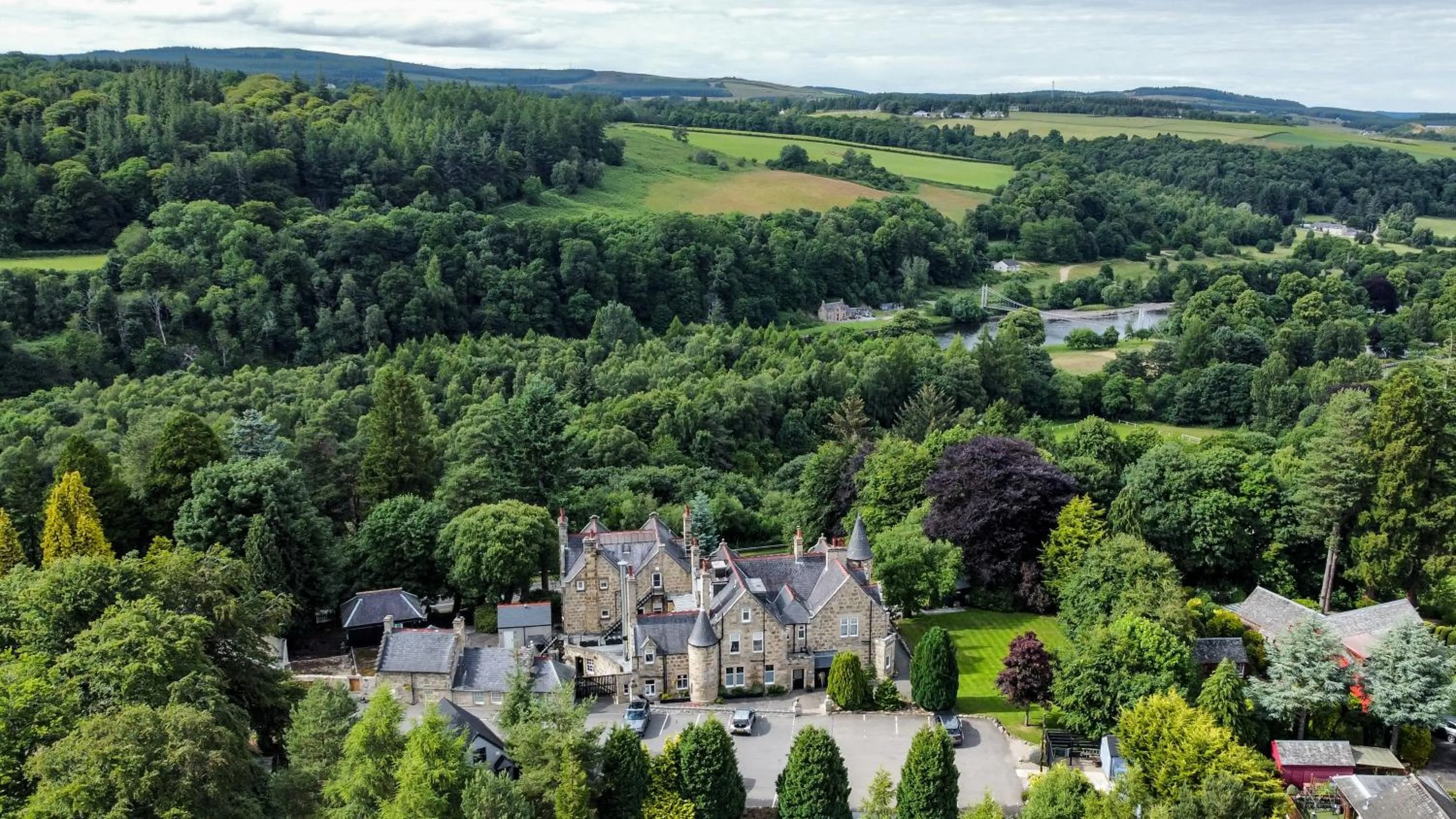 Property building in The Dowans Hotel of Speyside