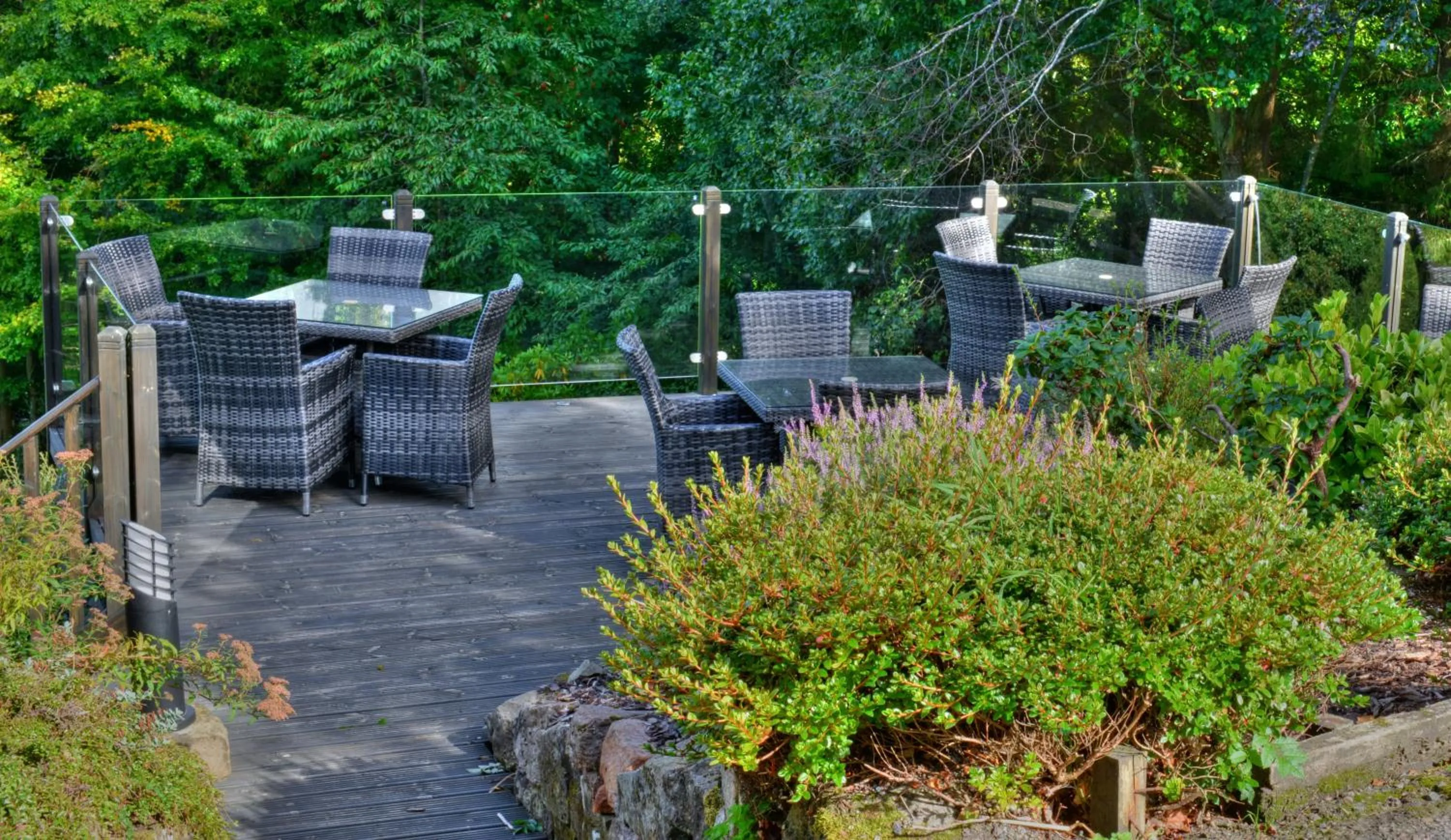 Garden in The Dowans Hotel of Speyside