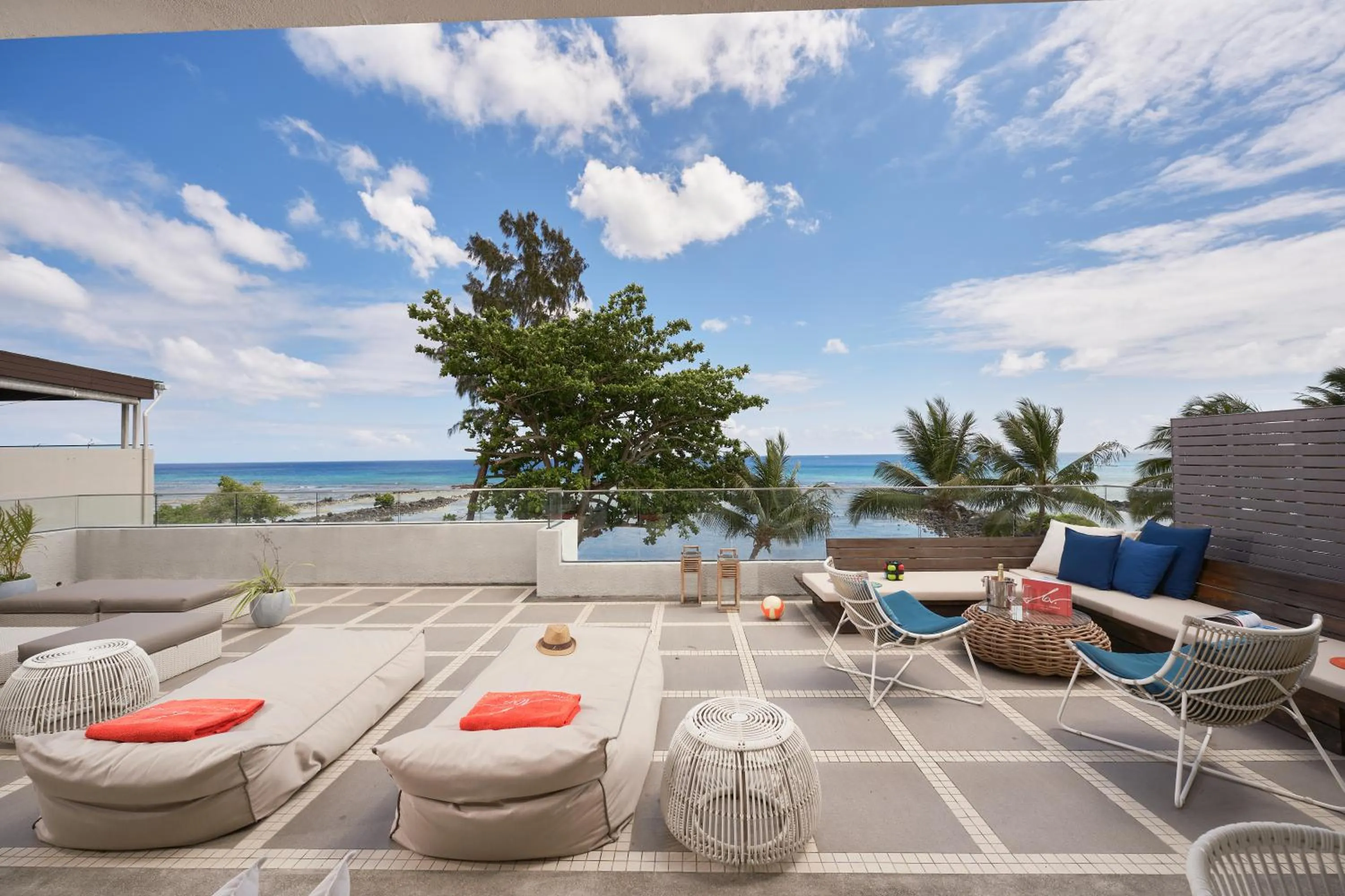 Patio in Les Estivales Beachfront Suites & Penthouses by LOV Mauritius