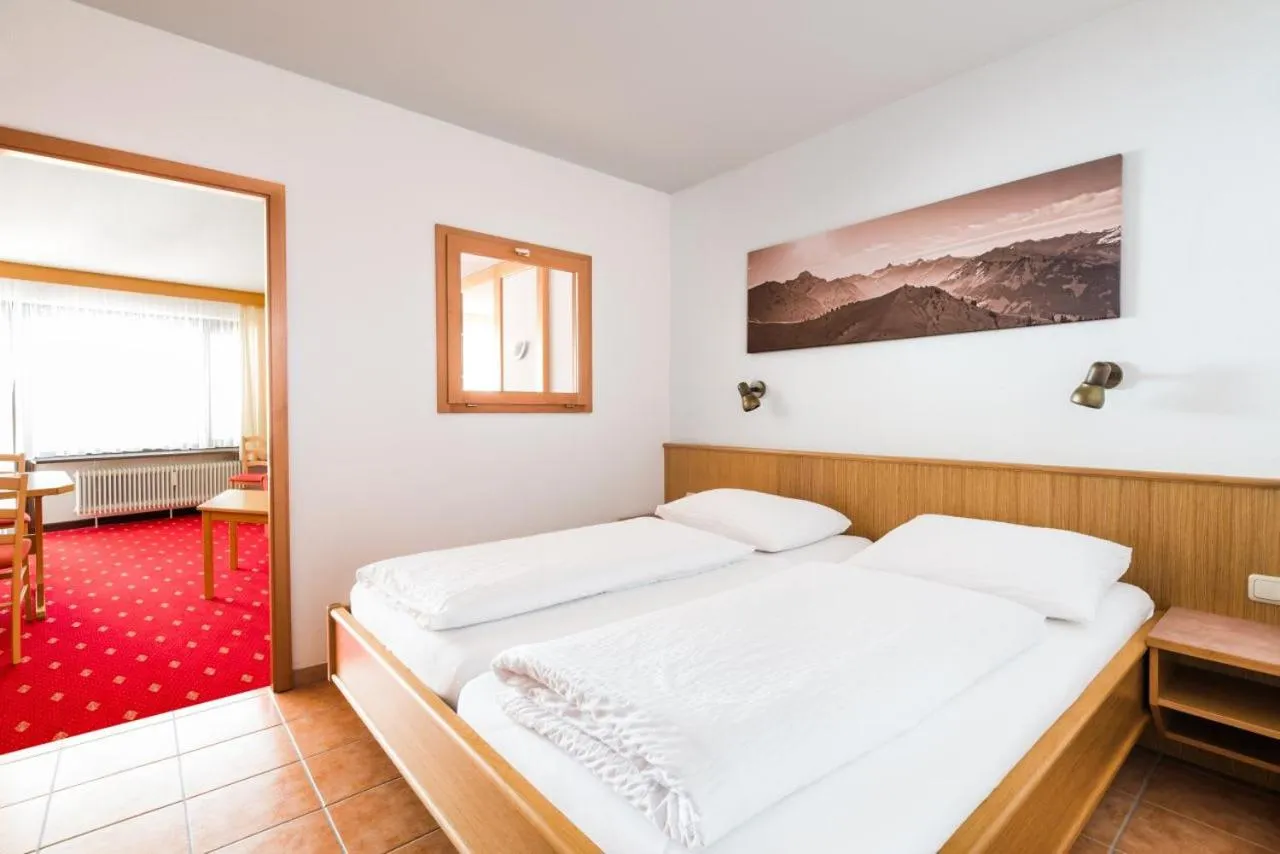 Bedroom, Bed in Aparthotel Kleinwalsertal