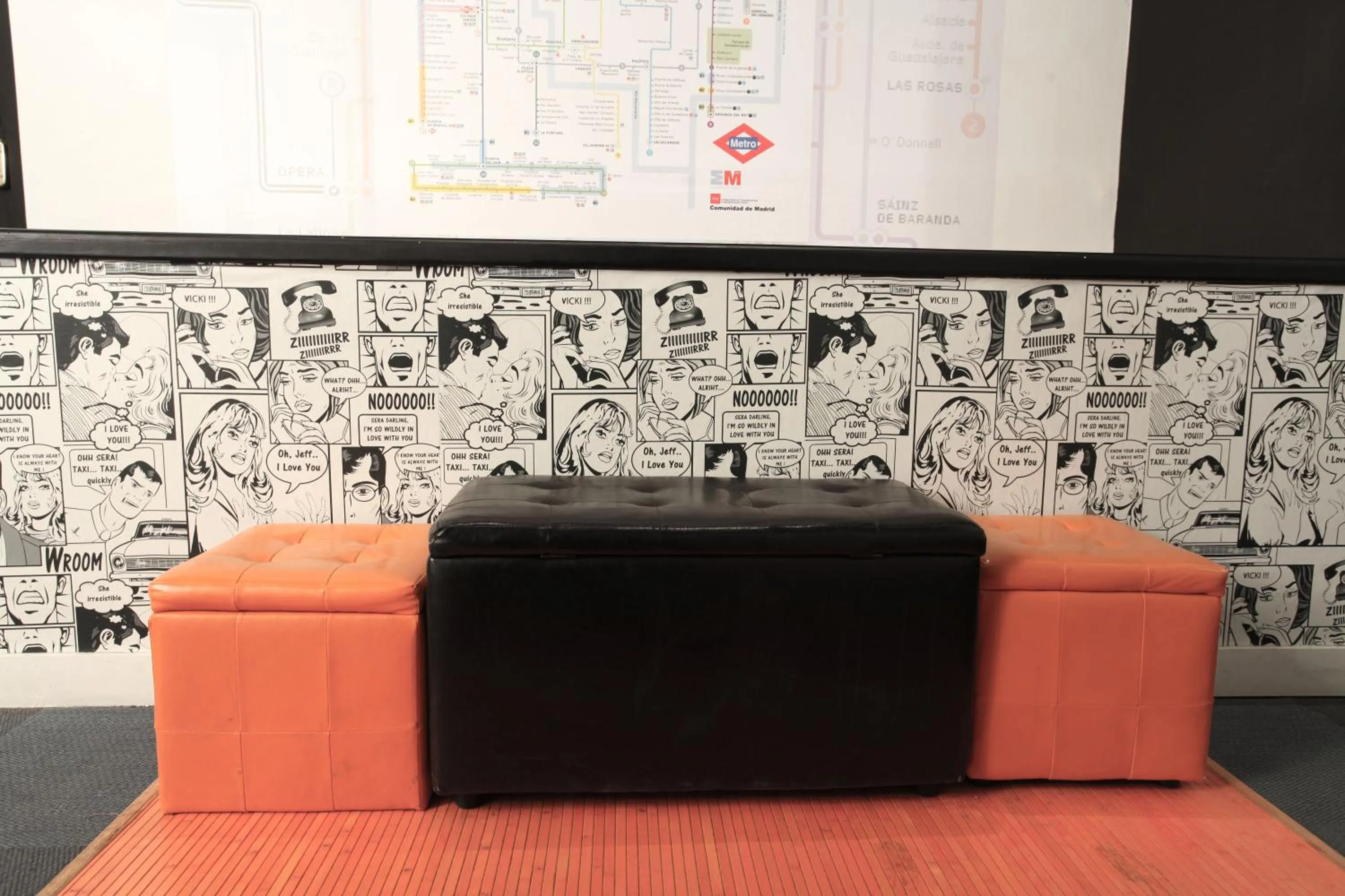 Decorative detail in Hostels Meetingpoint