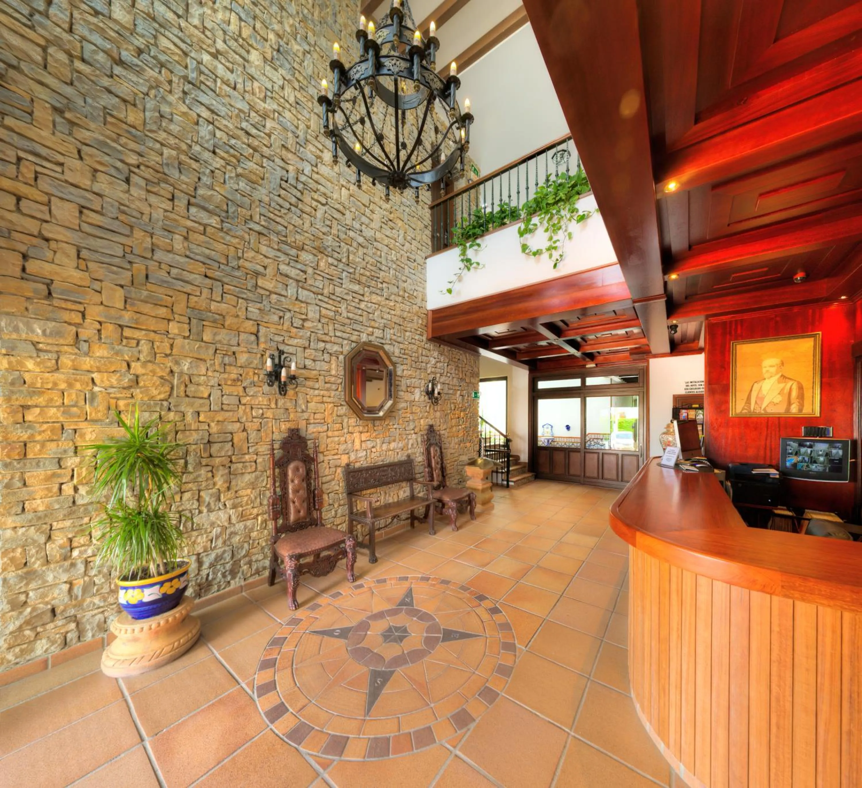 Lobby or reception in Hotel Porfirio