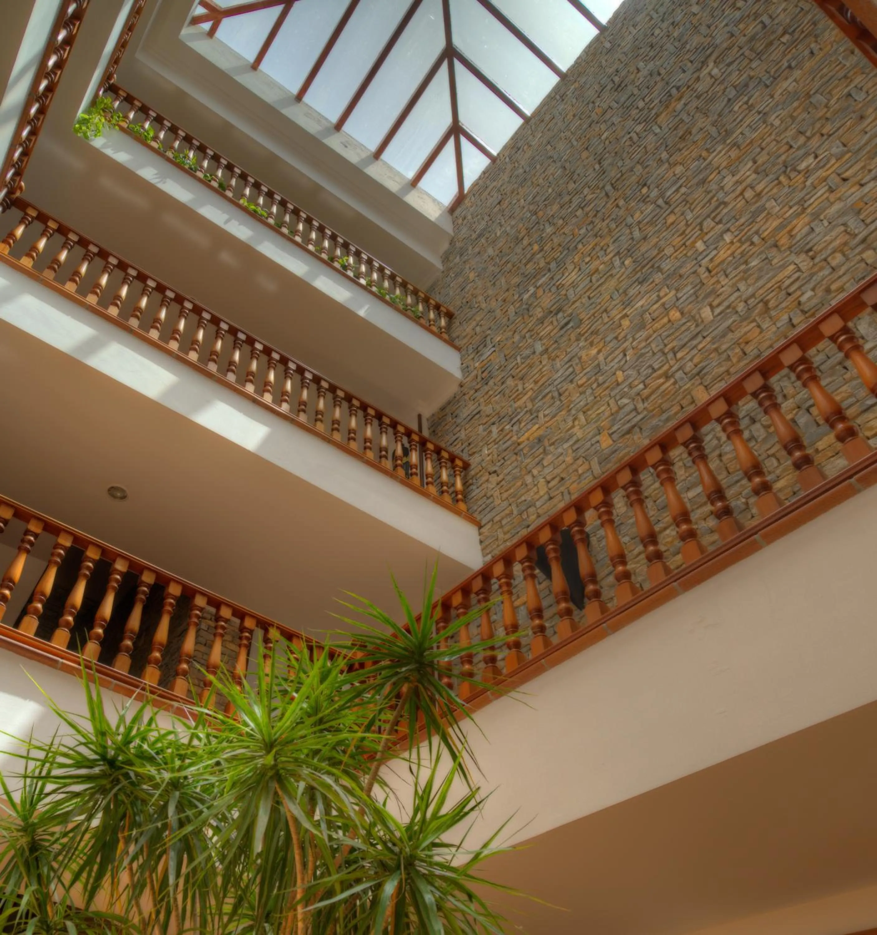 Patio in Hotel Porfirio