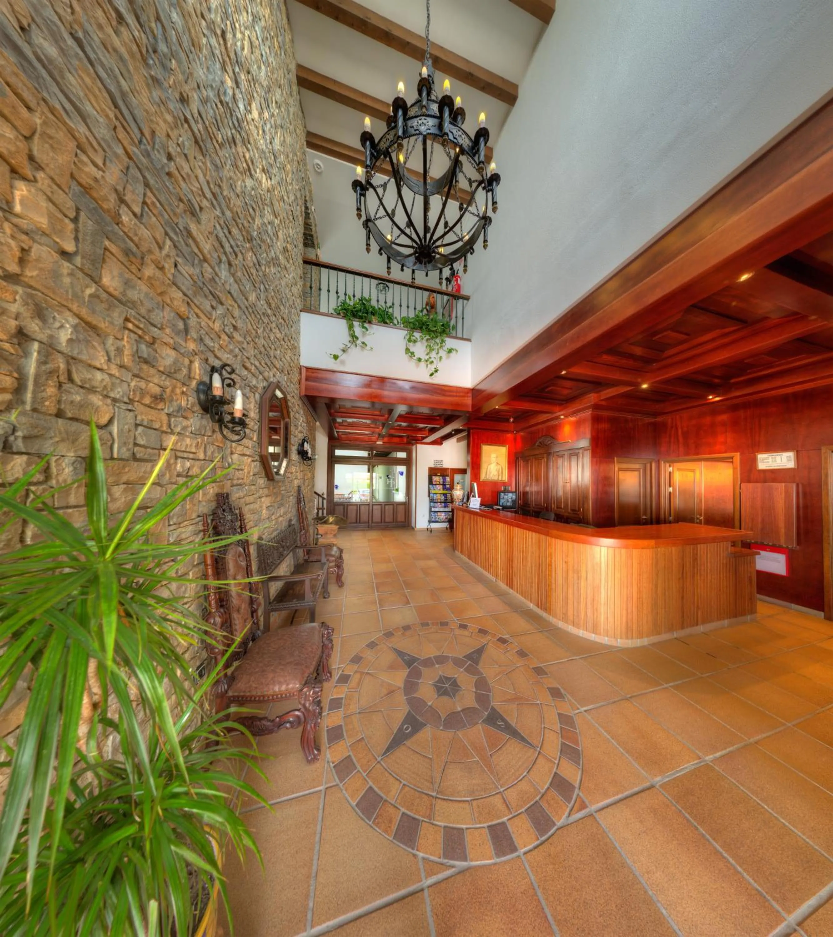 Lobby or reception in Hotel Porfirio