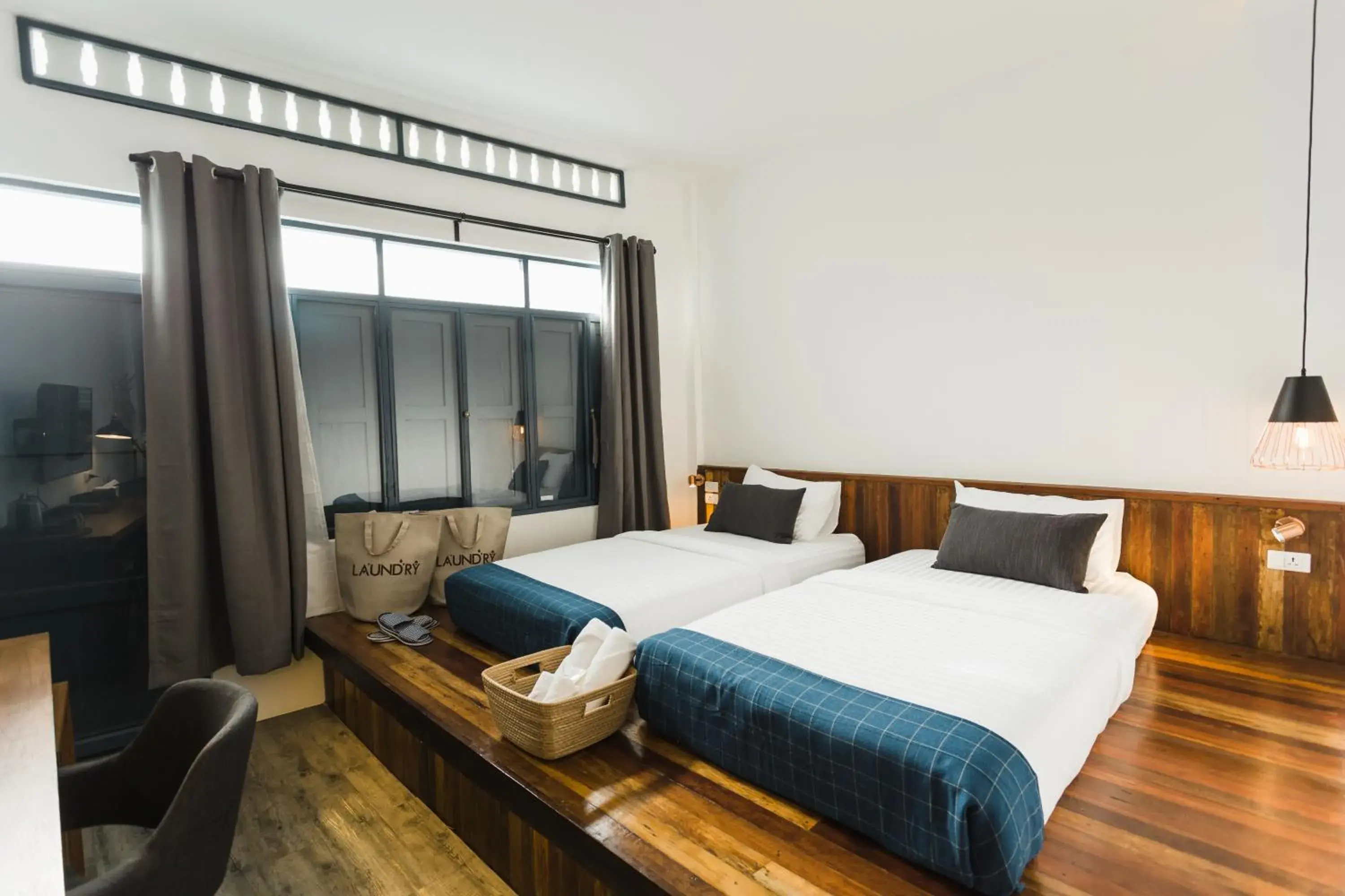 Twin Room with Balcony in Spinomad hostel Twin Room with Balcony in Spinomad hostel