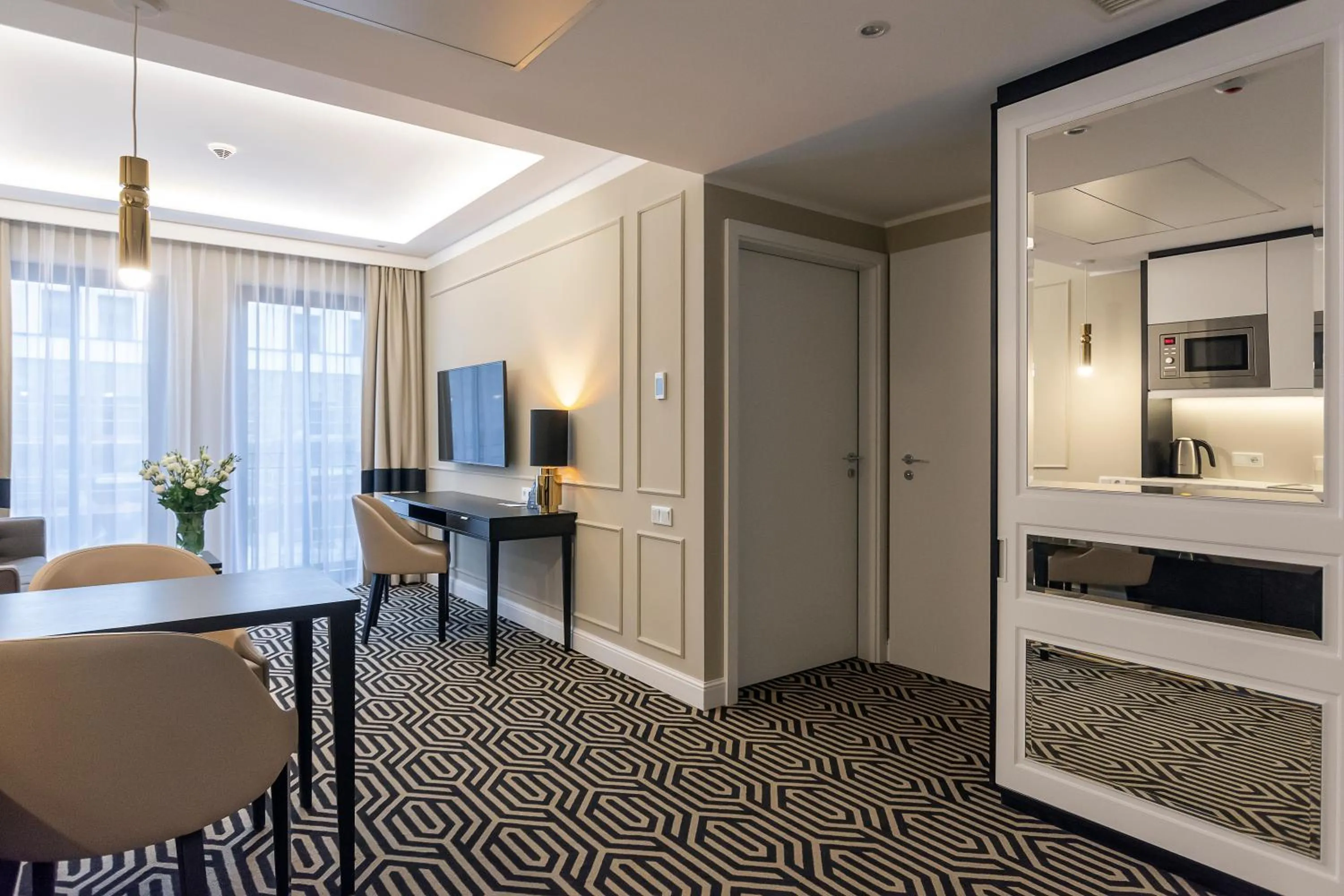 Living room in Baltic Park Fort by Zdrojowa