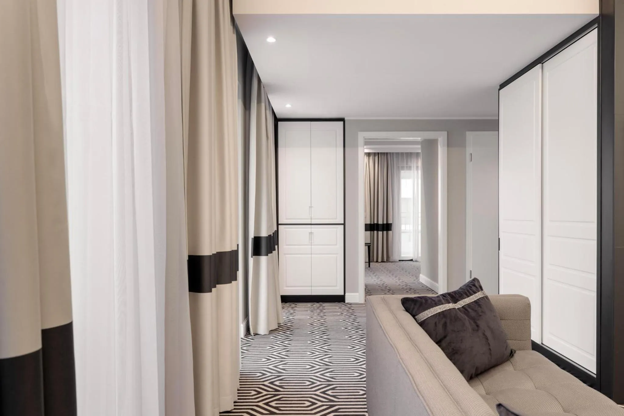 Living room, Bed in Baltic Park Fort by Zdrojowa