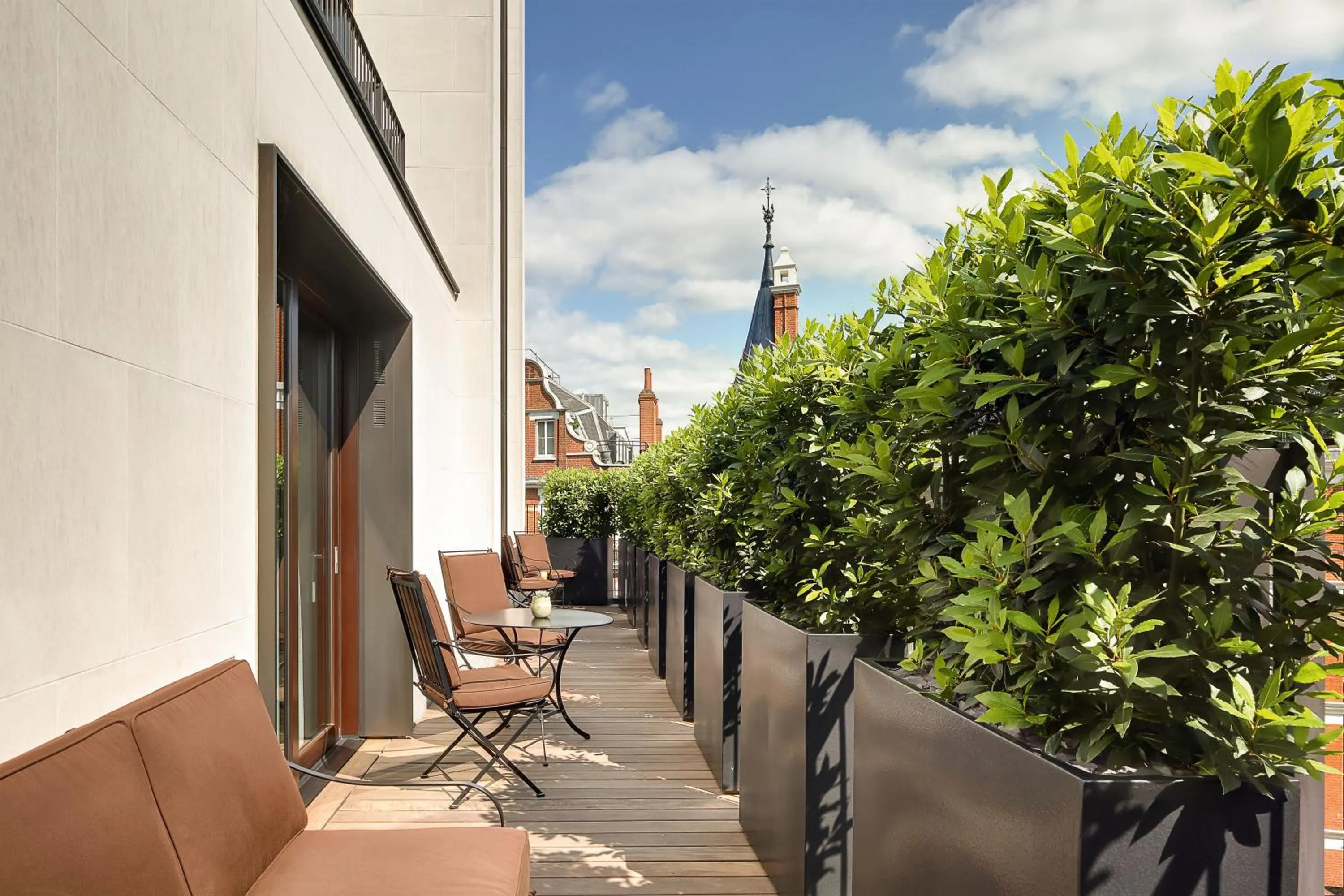Balcony/Terrace in Bvlgari Hotel London