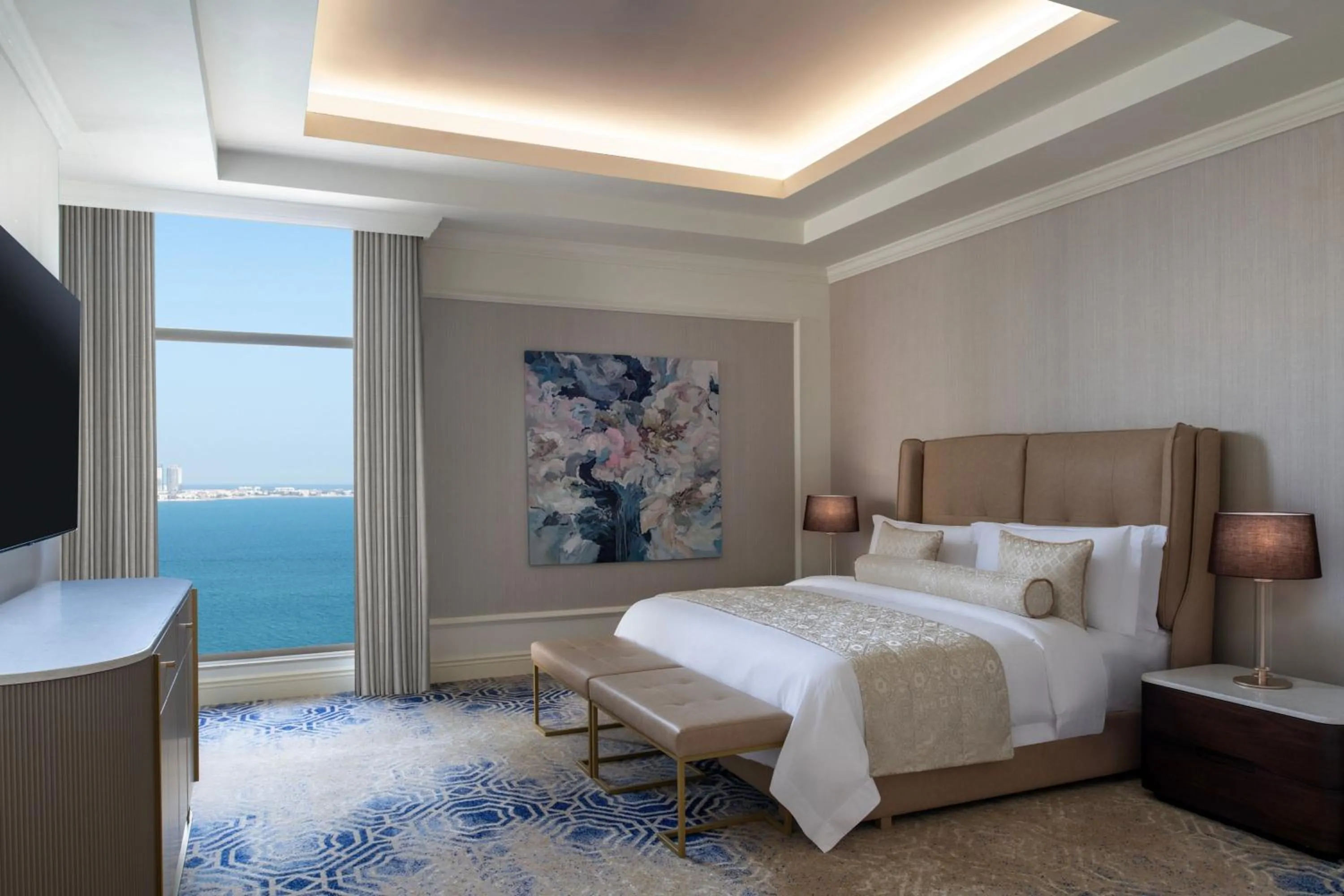 Bedroom, Bed in The St. Regis Doha