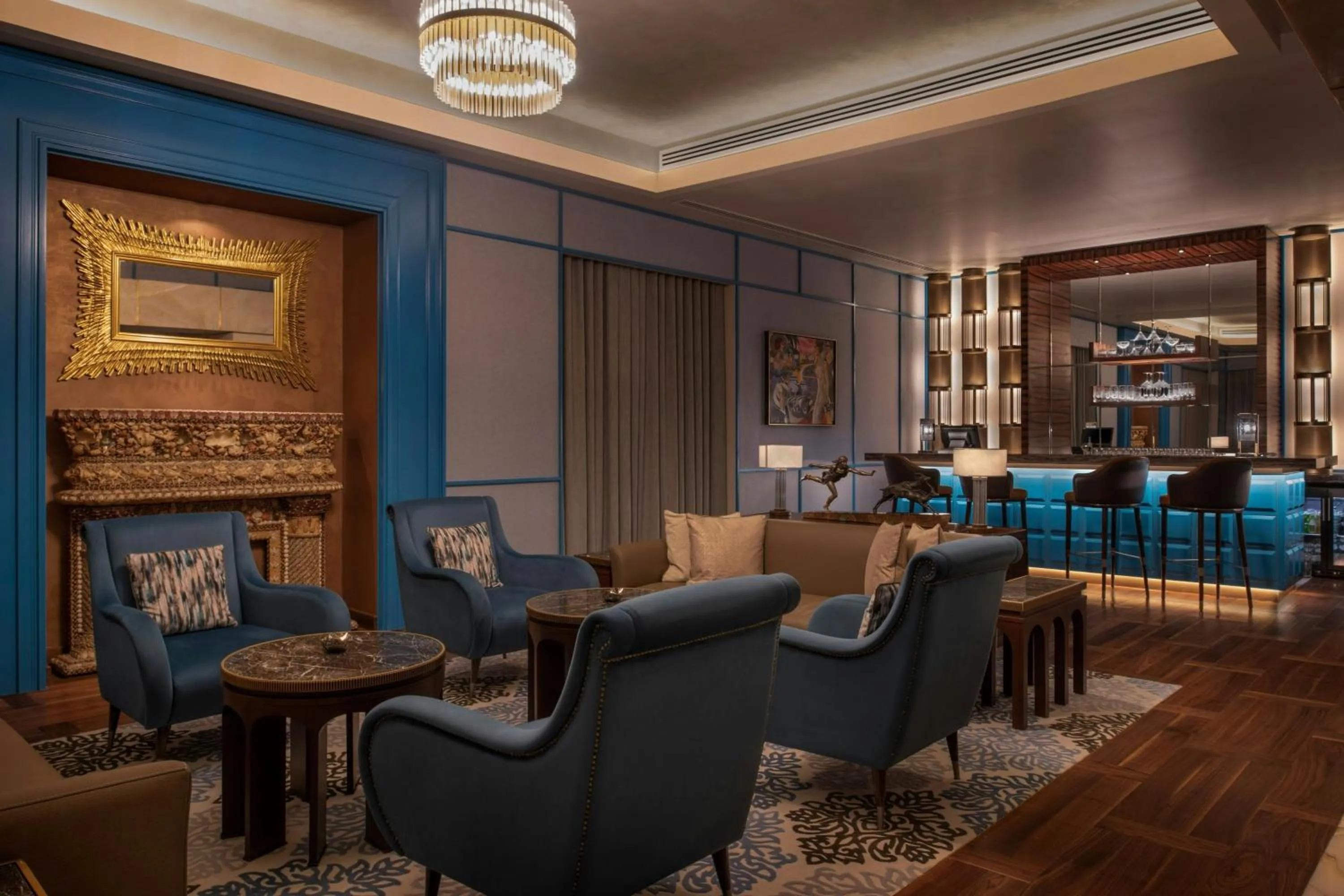 Lounge or bar in The St. Regis Doha