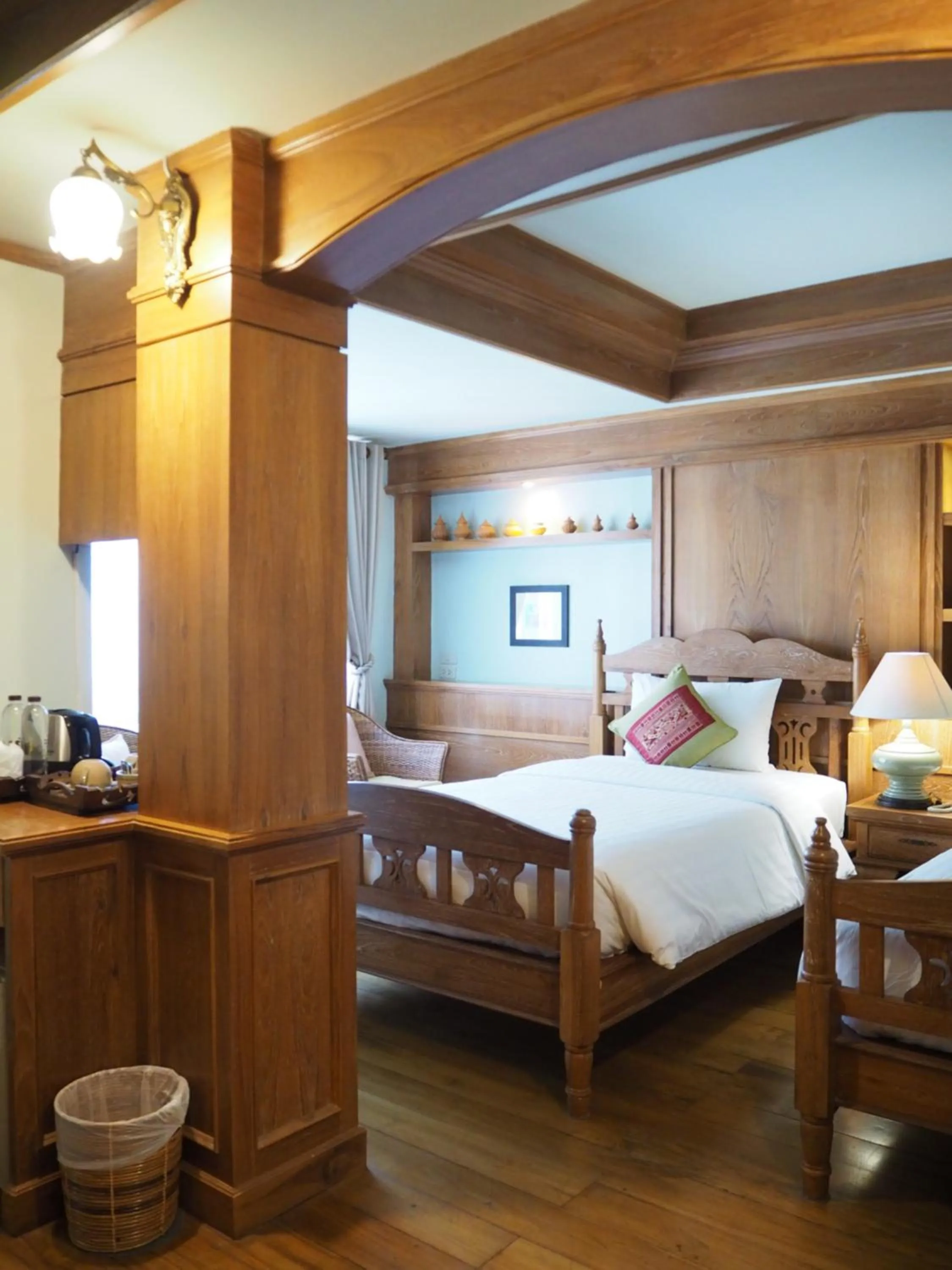 Bed in Rich Lanna House