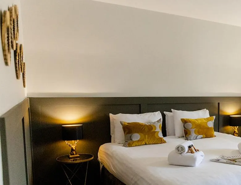 Bed in The Bell Inn Hotel