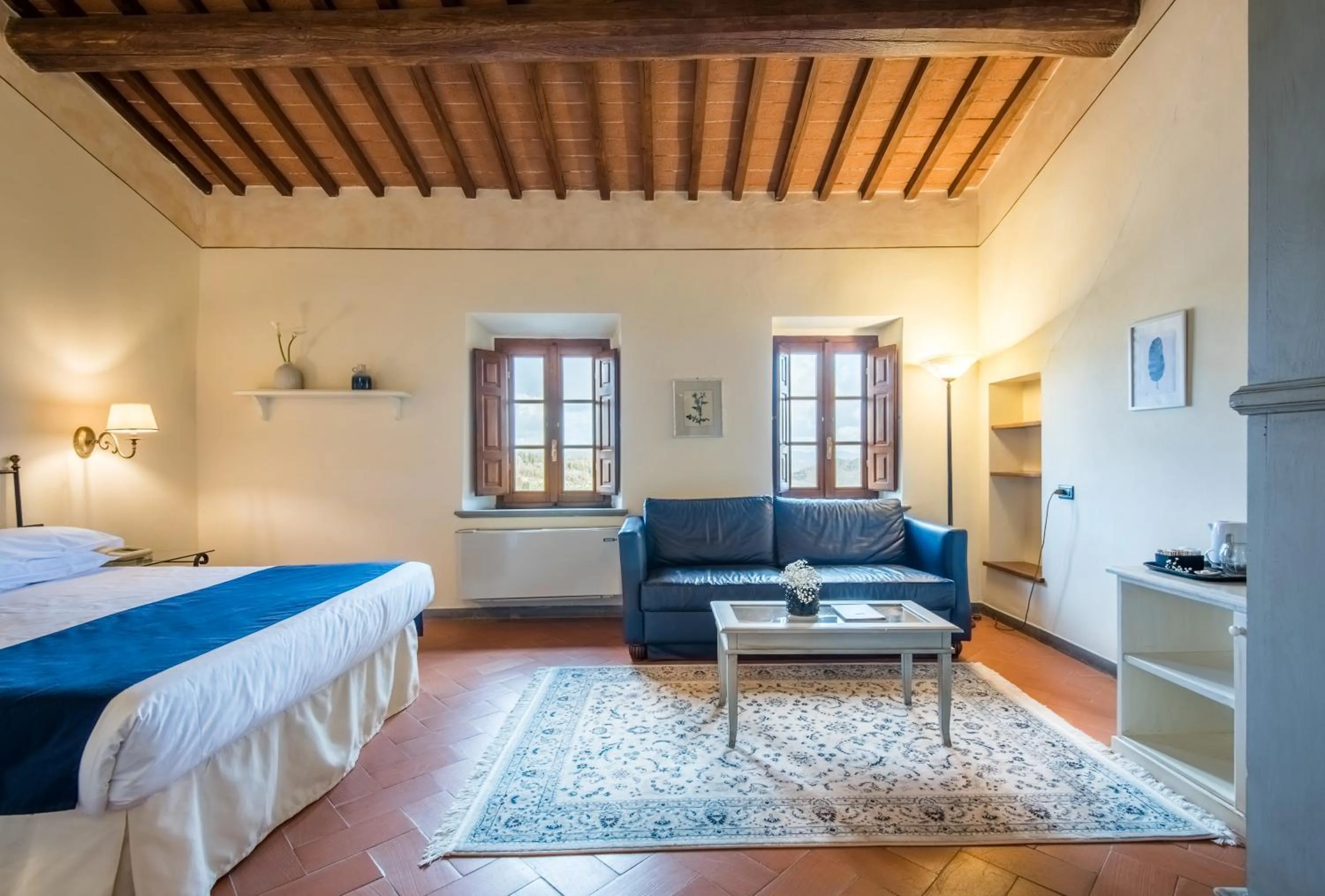 Bed in Hotel Palazzo Squarcialupi