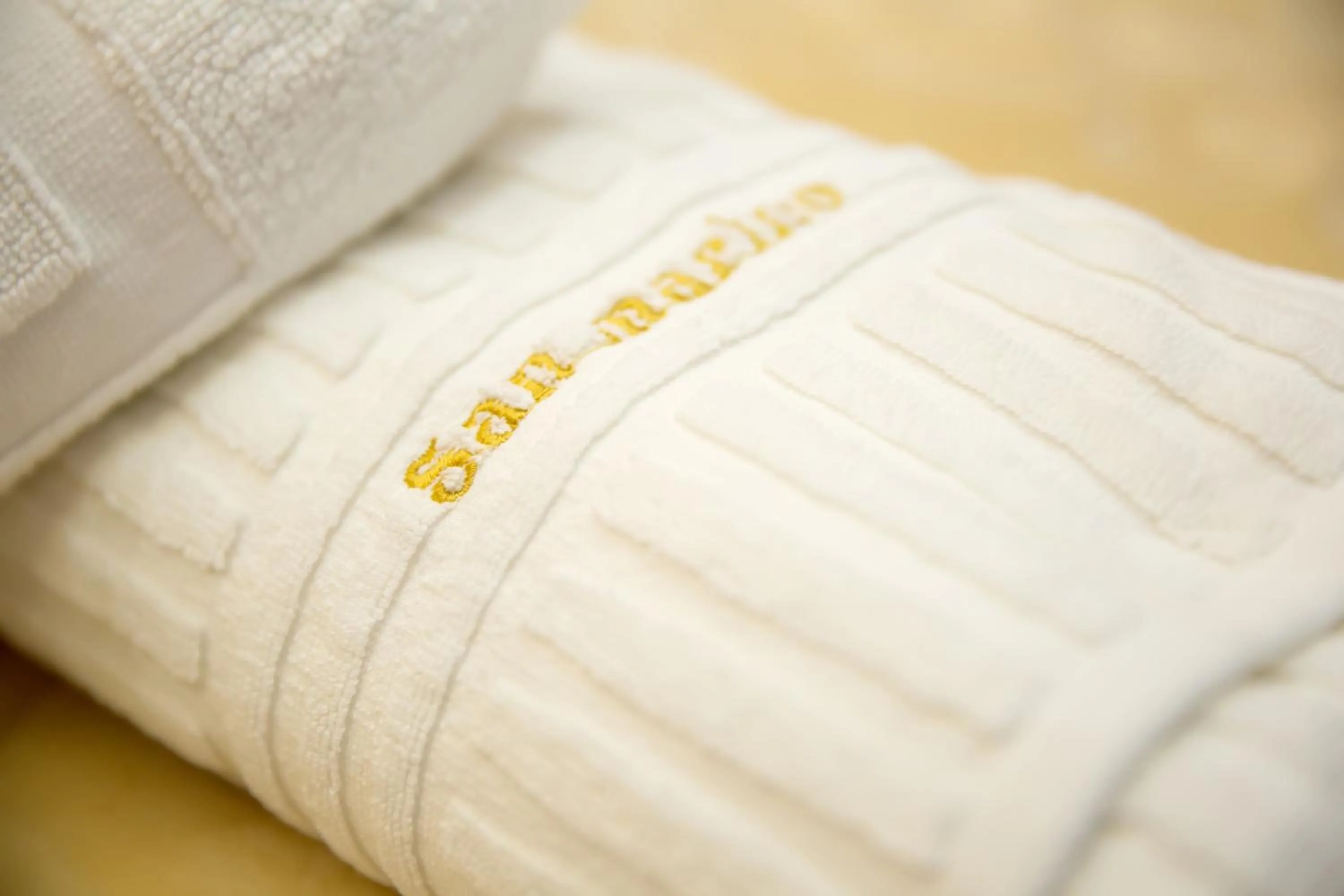 Text overlay in San Marino Hotel