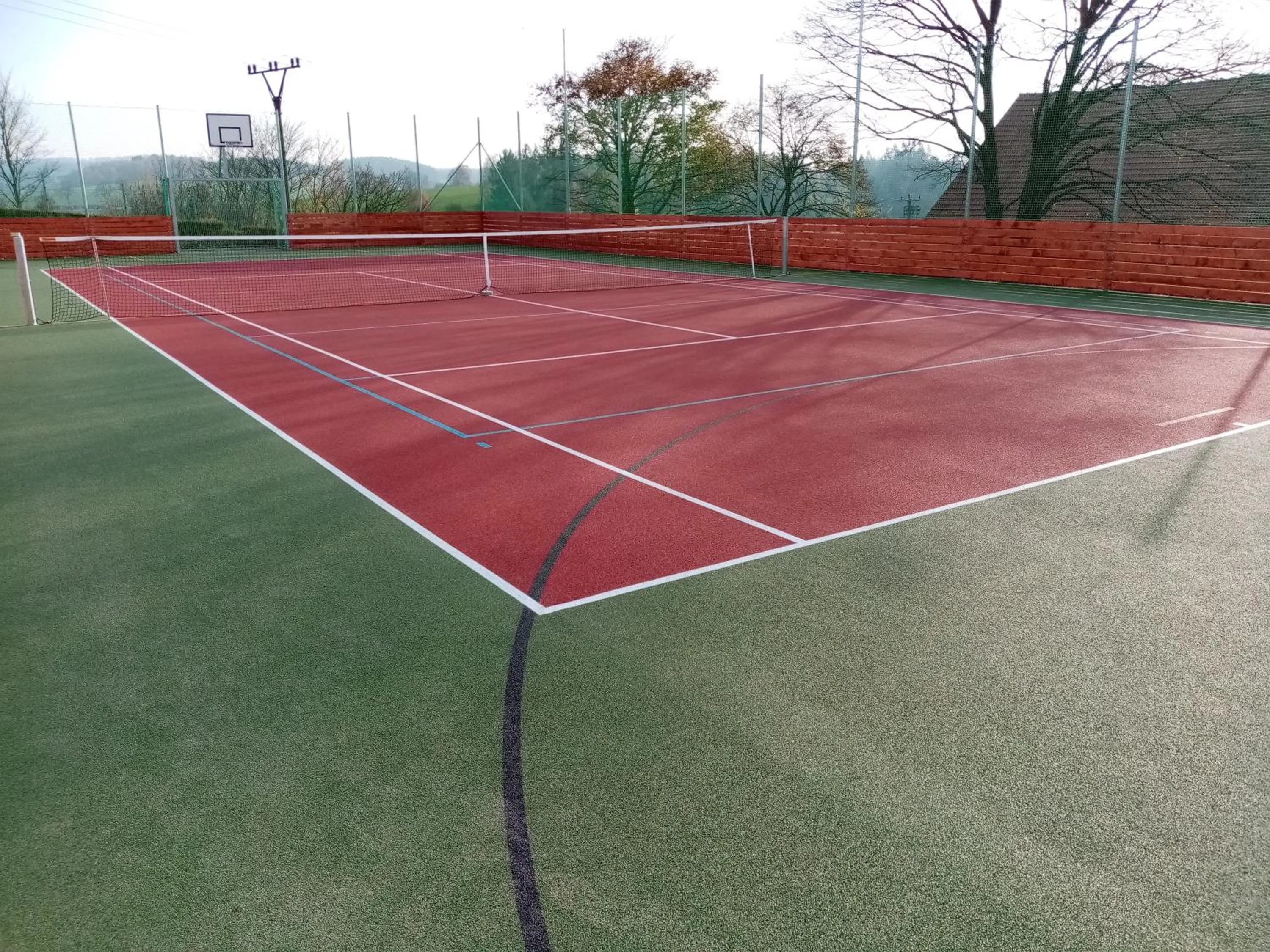 Tennis court in Hotel Rustikal