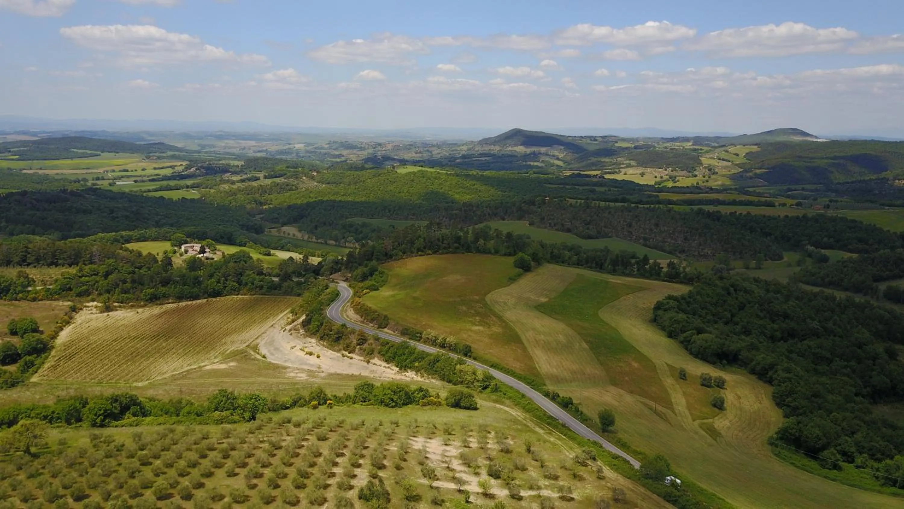 Bird's eye view in Tenuta Santo Pietro