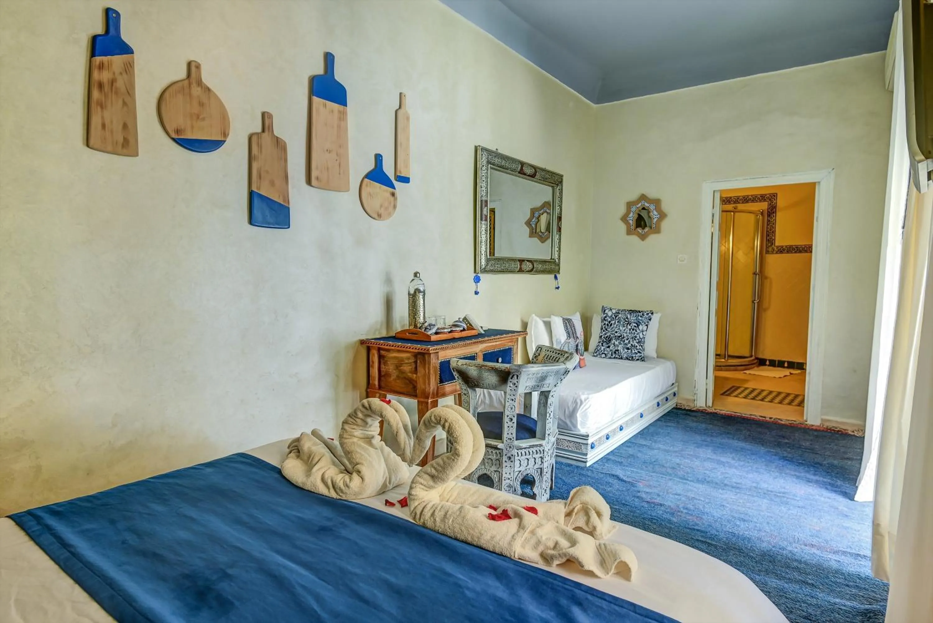 Bedroom, Bed in Riad Les Oliviers & Spa