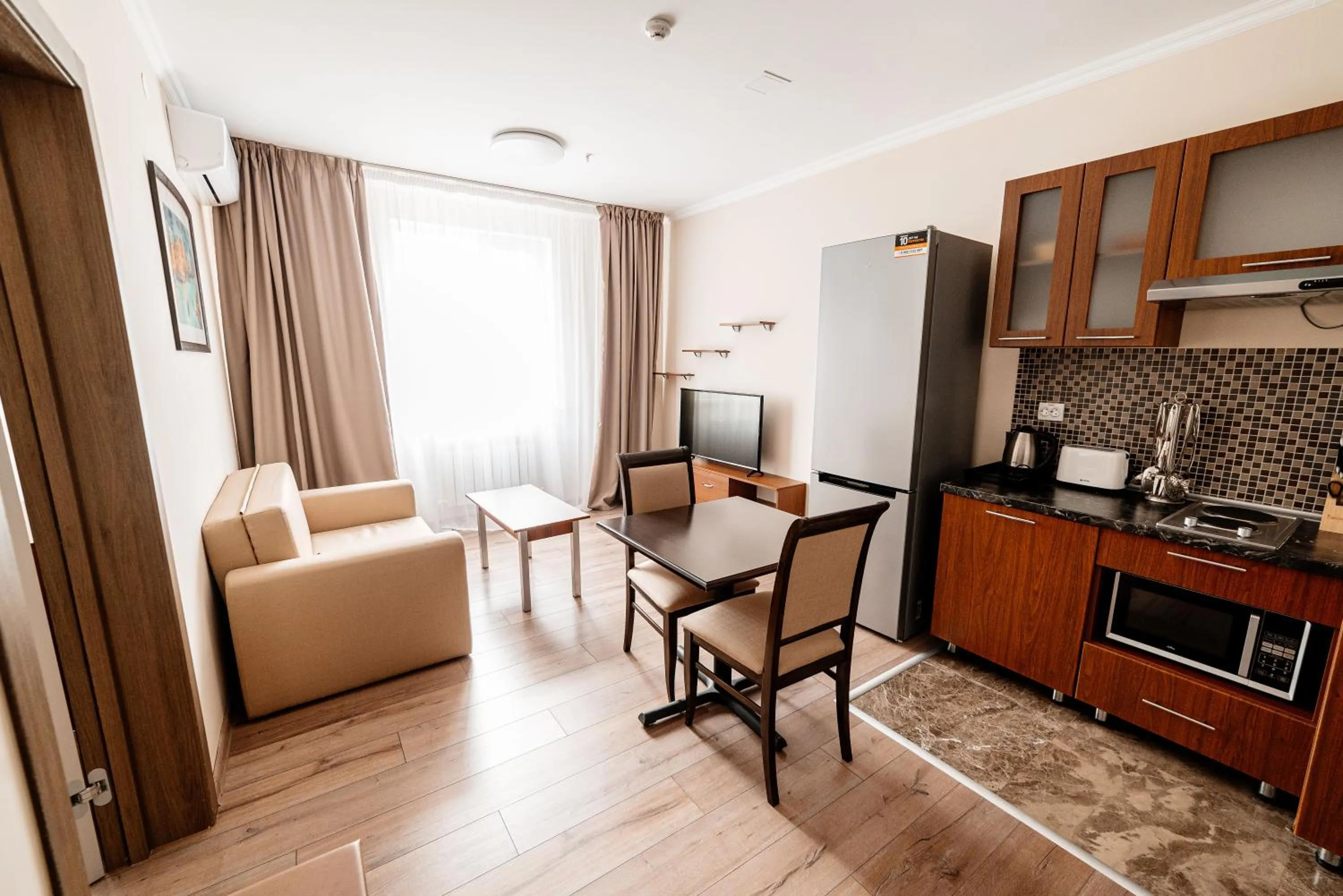 Kitchen or kitchenette in Chagala Hotel Uralsk