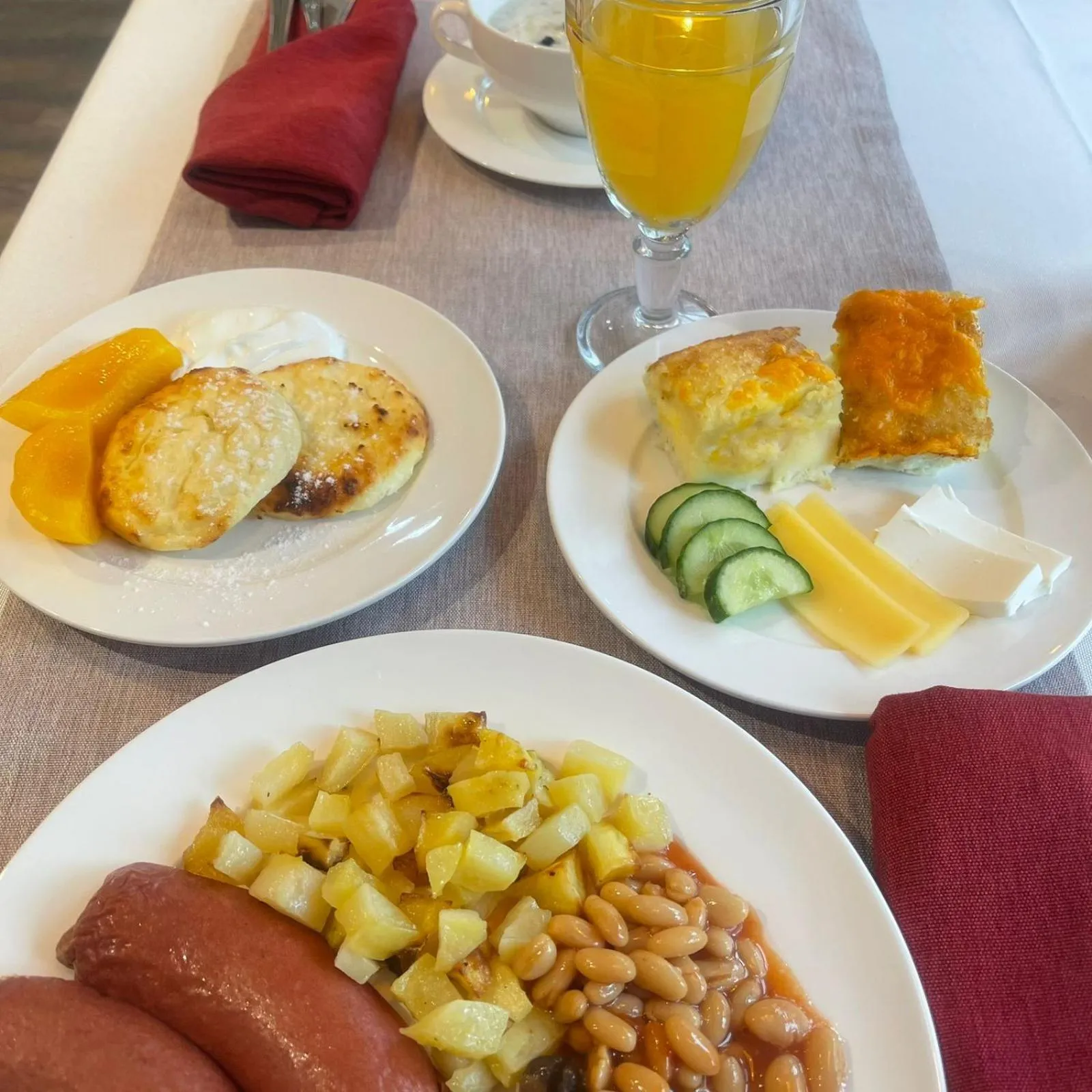 Food and drinks in Chagala Hotel Uralsk