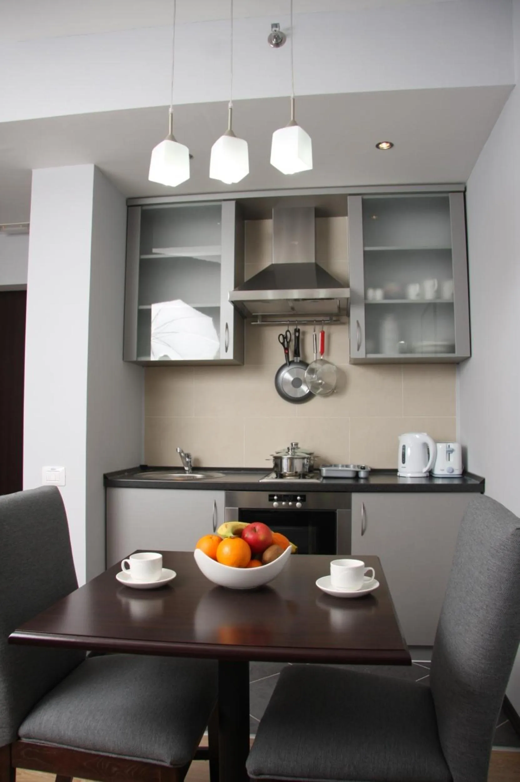 Kitchen or kitchenette in Chagala Hotel Uralsk