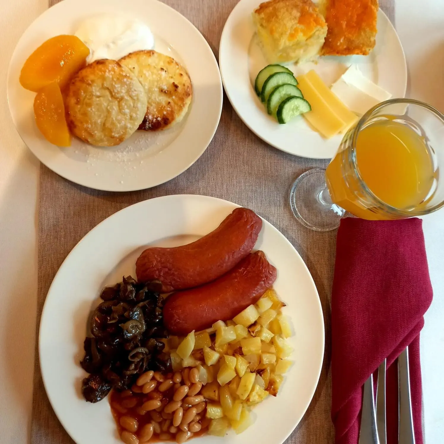 Food and drinks in Chagala Hotel Uralsk